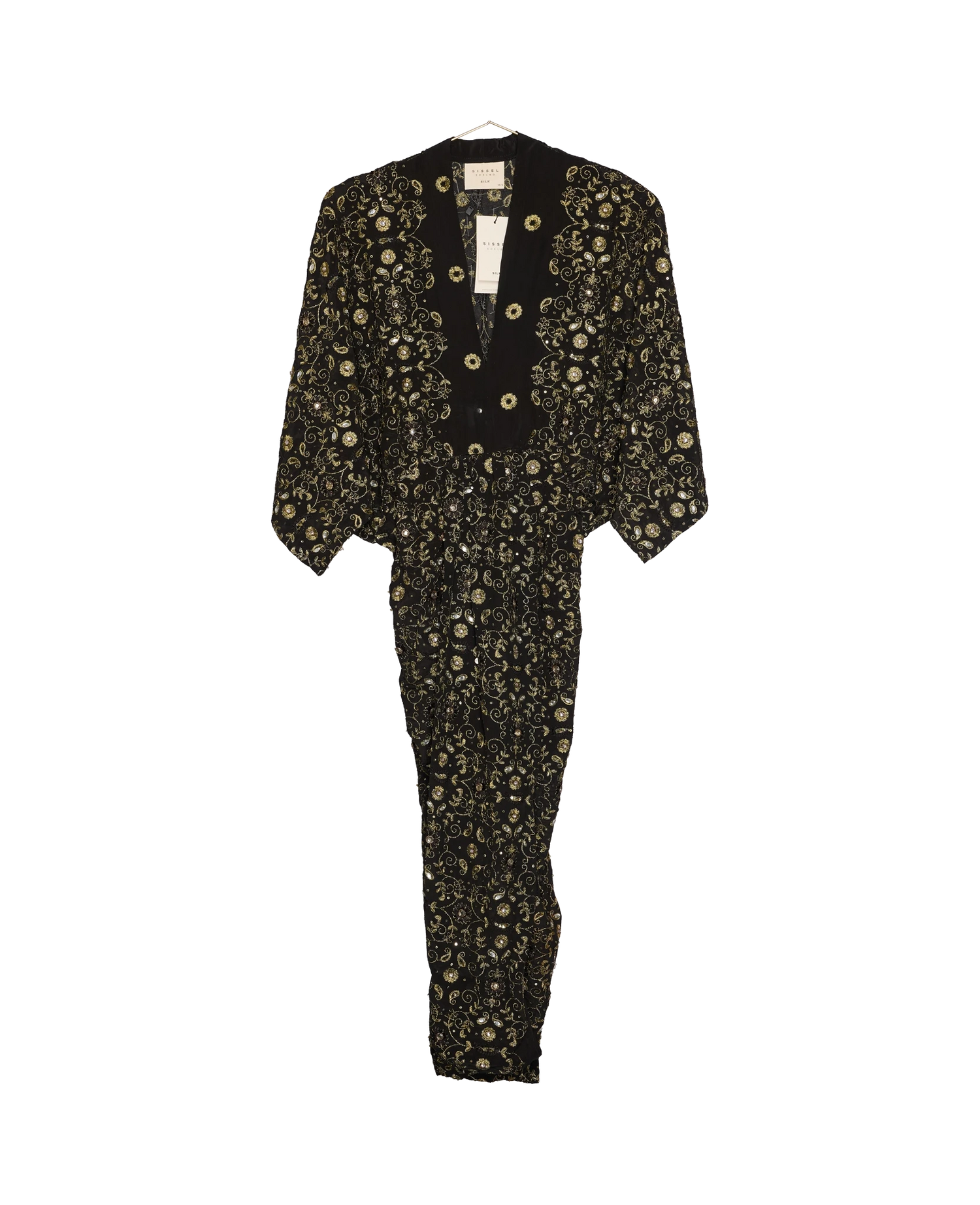 Juno SILK Dress Sparkling Black - No. 60