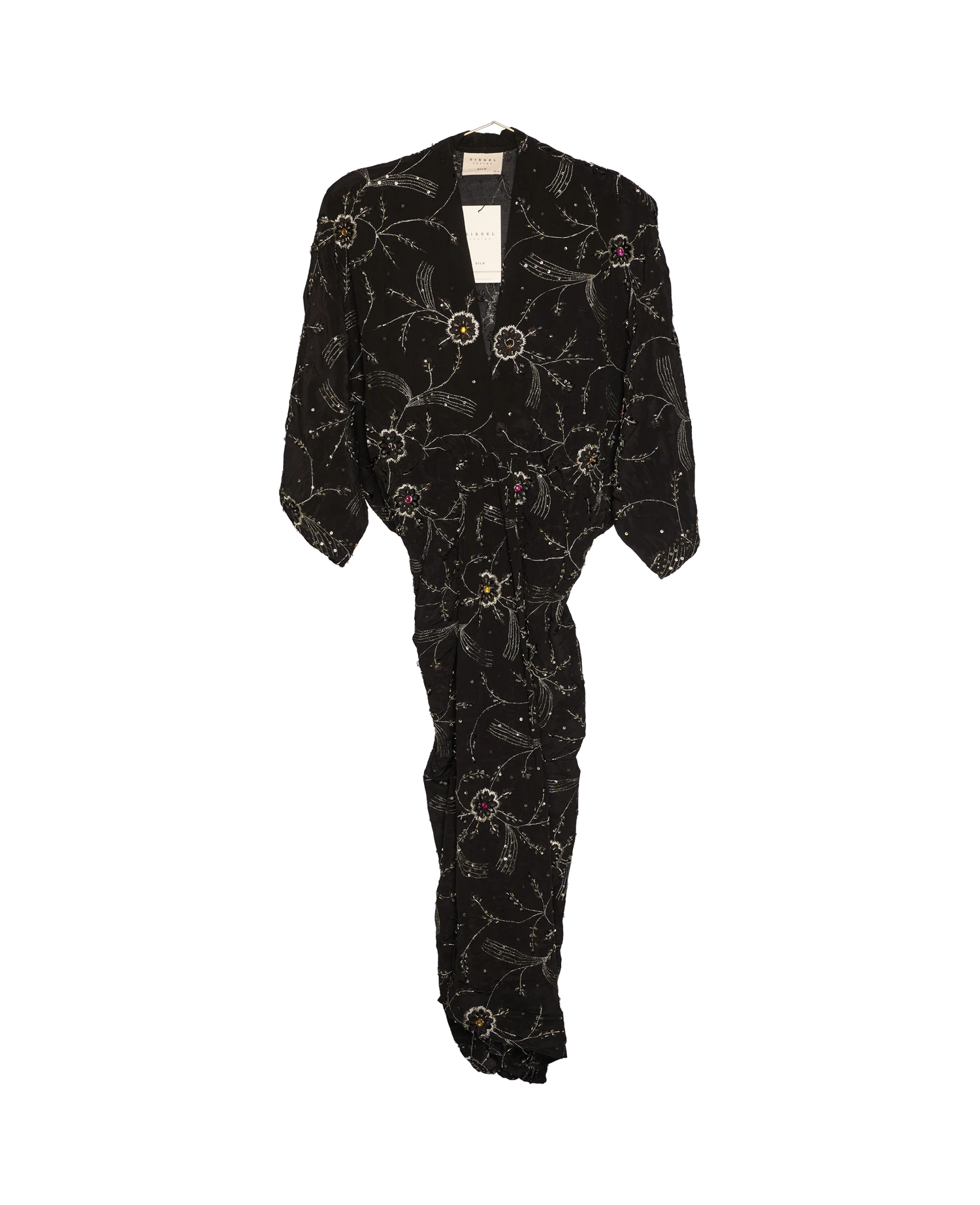 Juno SILK Dress Sparkling Black - No. 61