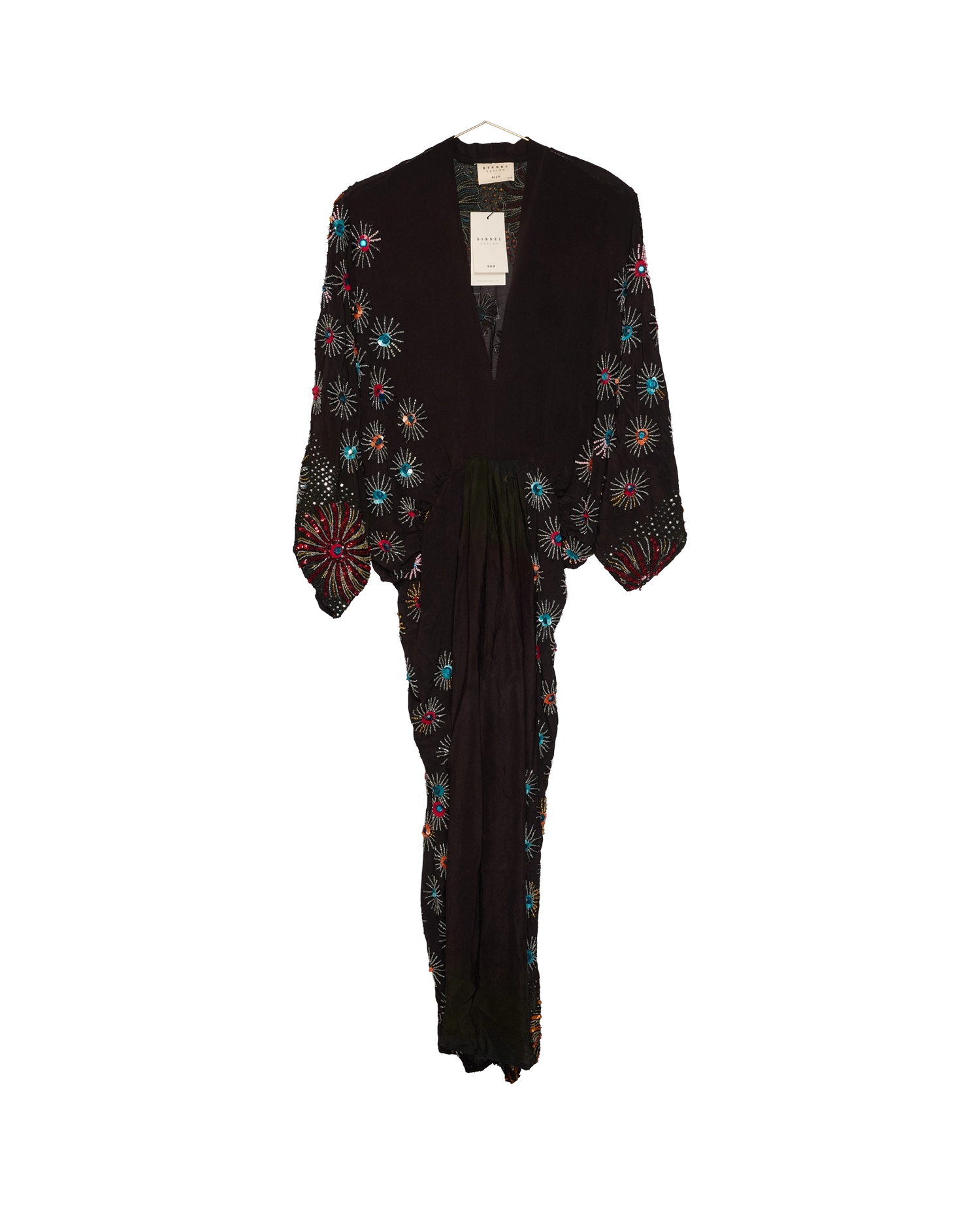 Juno SILK Dress Sparkling Black - No. 65