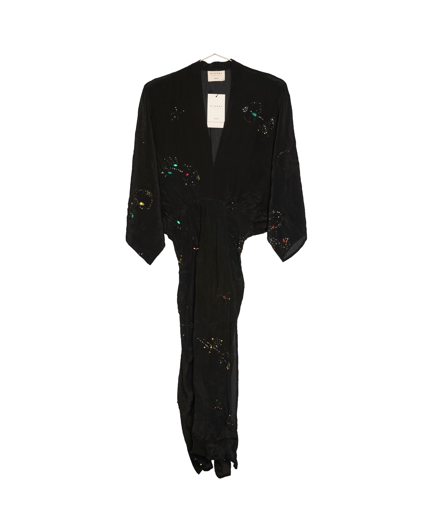 Juno SILK Dress Sparkling Black - No. 71
