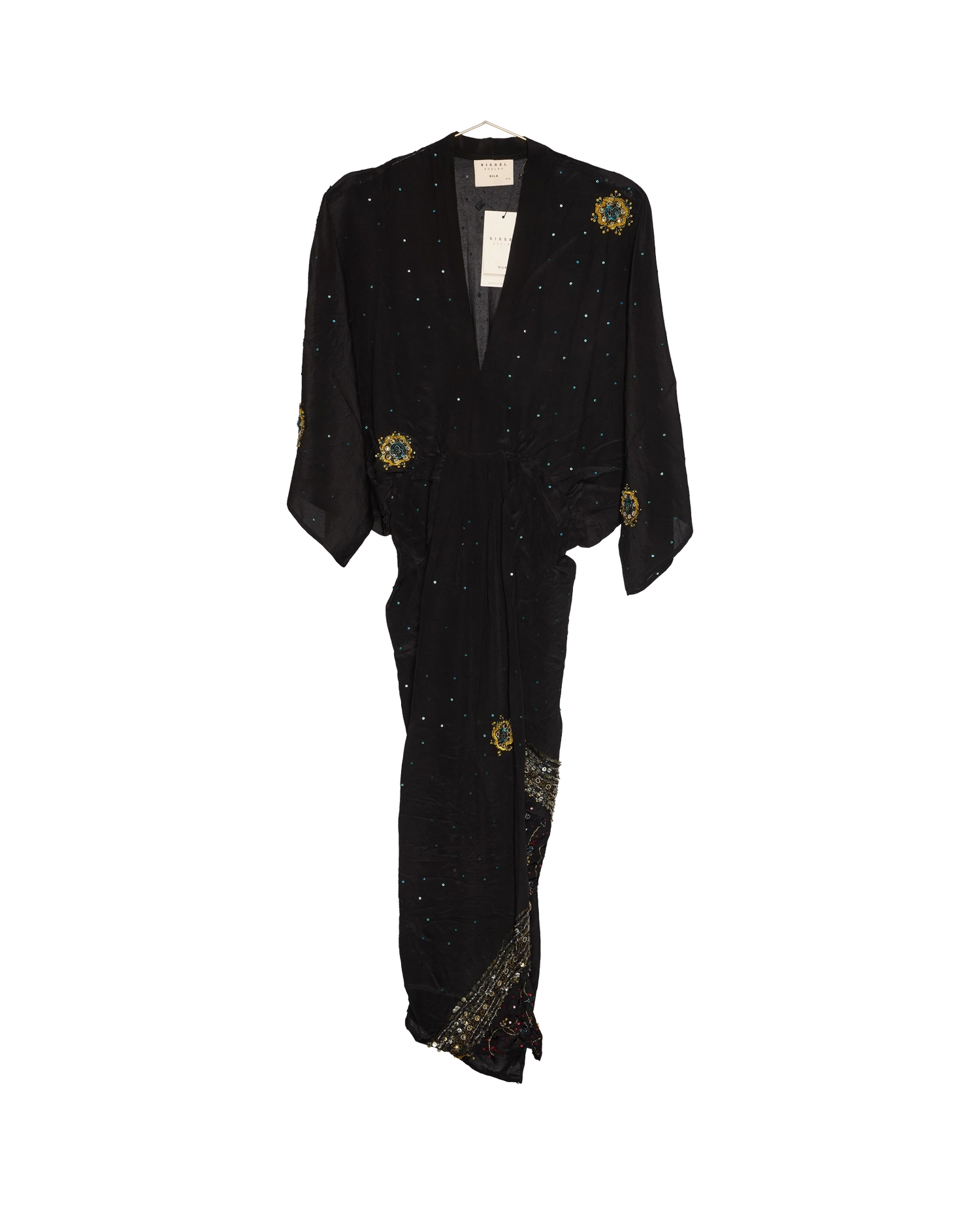Juno SILK Dress Sparkling Black - No. 77