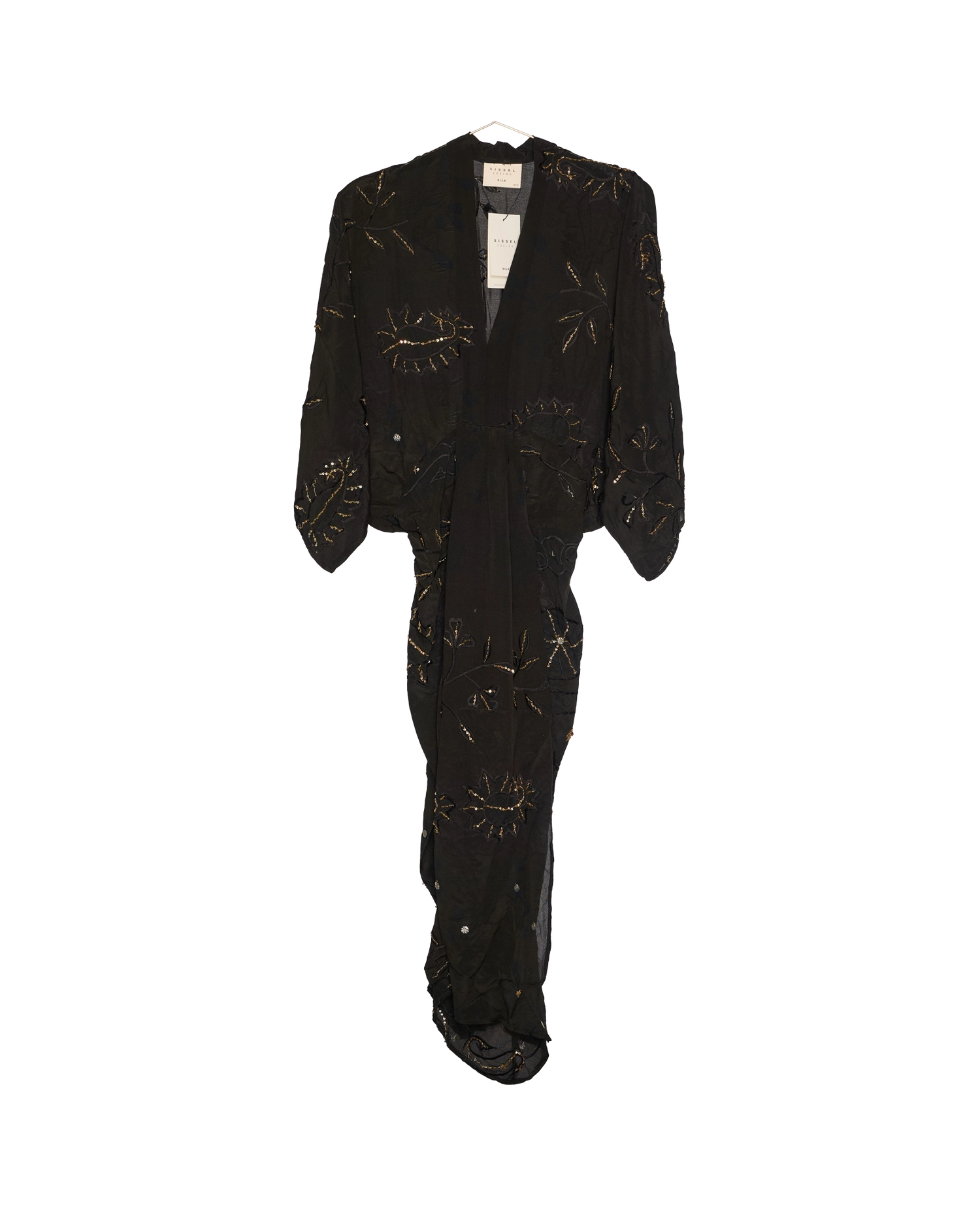 Juno SILK Dress Sparkling Black - No. 8