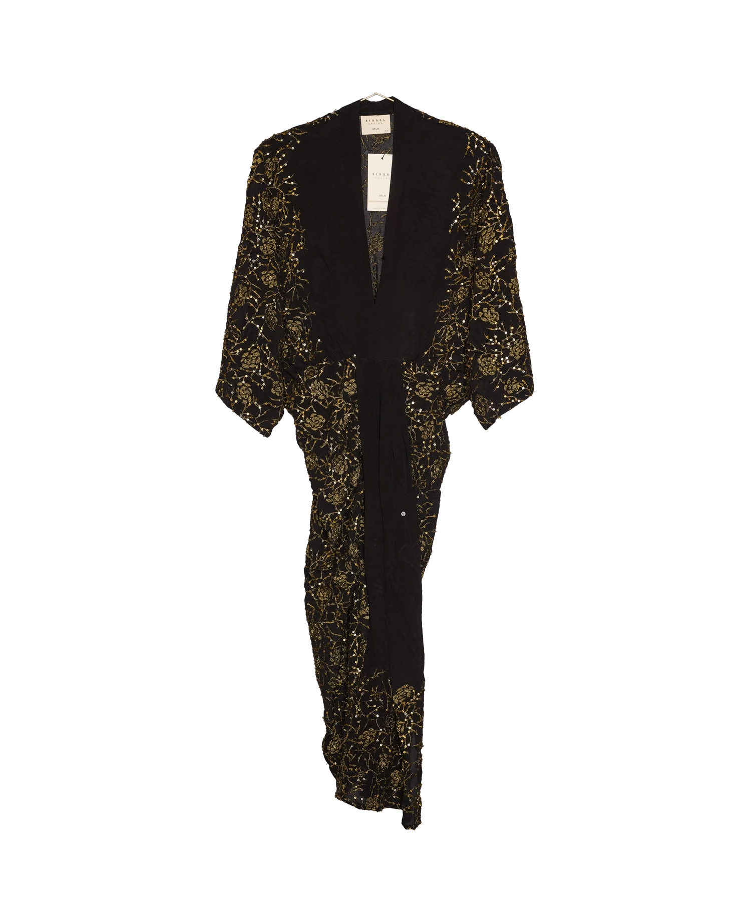 Juno SILK Dress Sparkling Black - No. 81