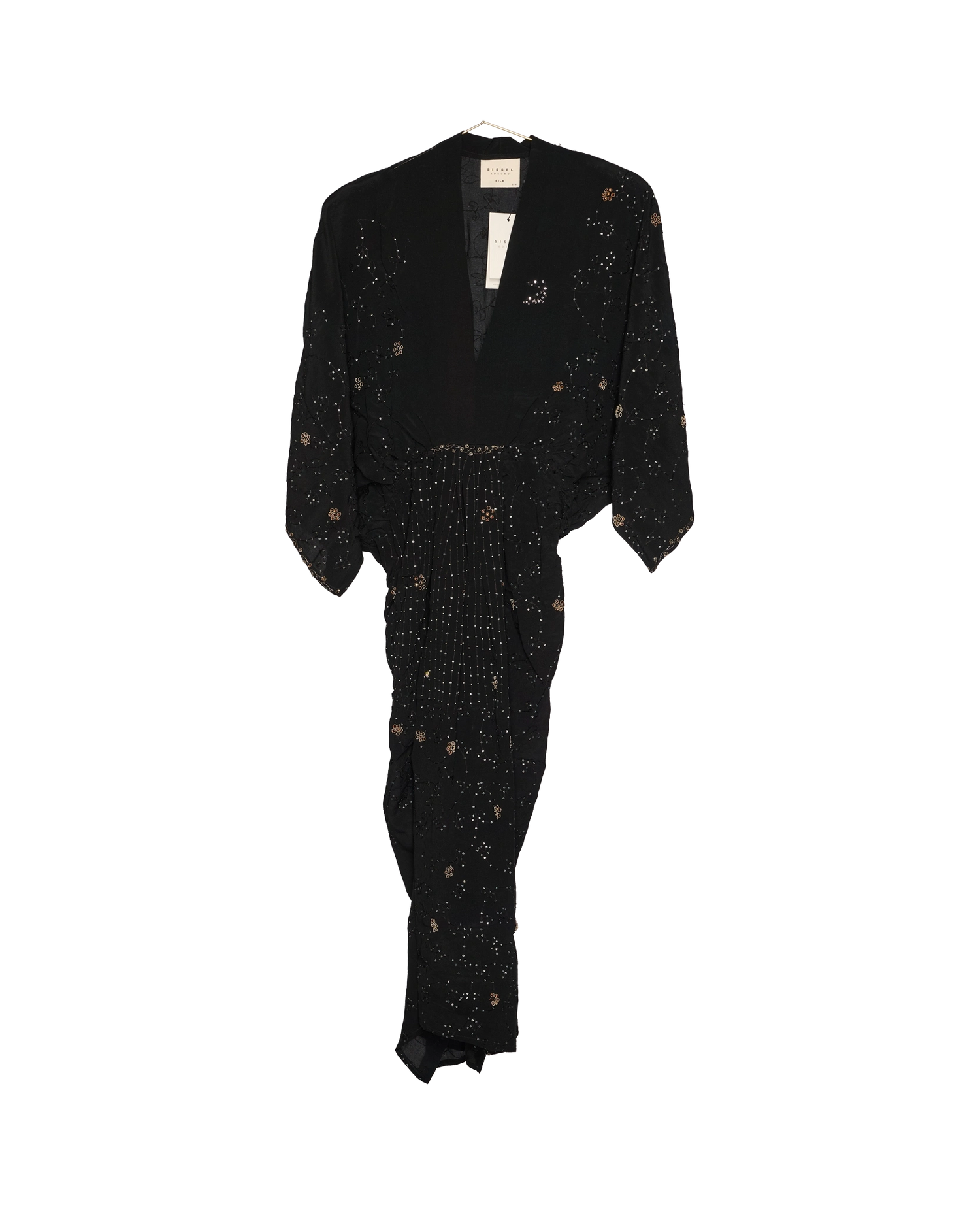 Juno SILK Dress Sparkling Black - No. 82