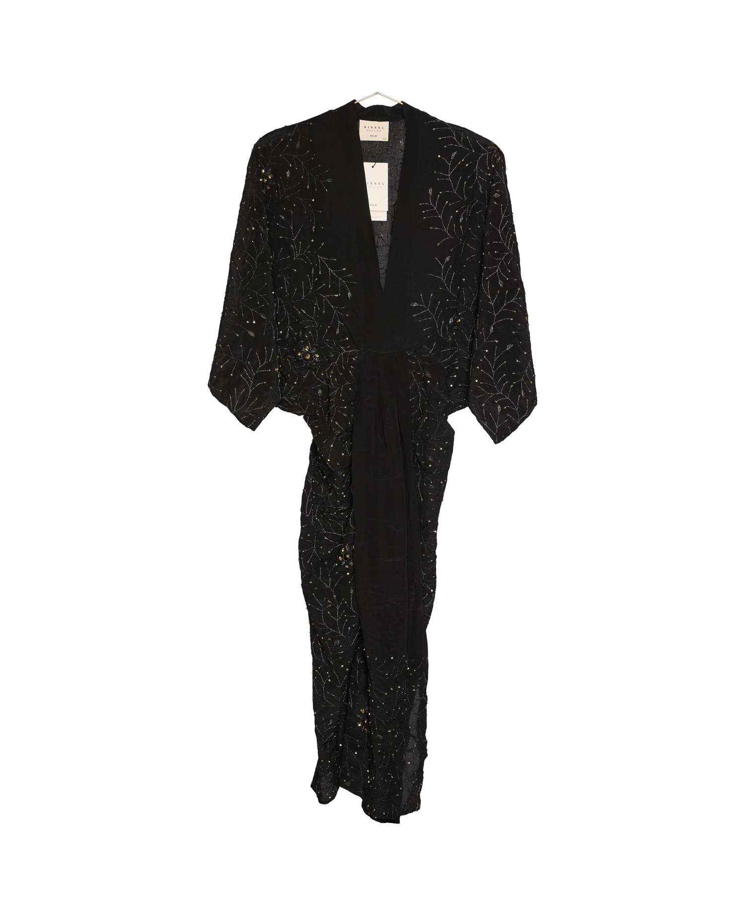 Juno SILK Dress Sparkling Black - No. 86