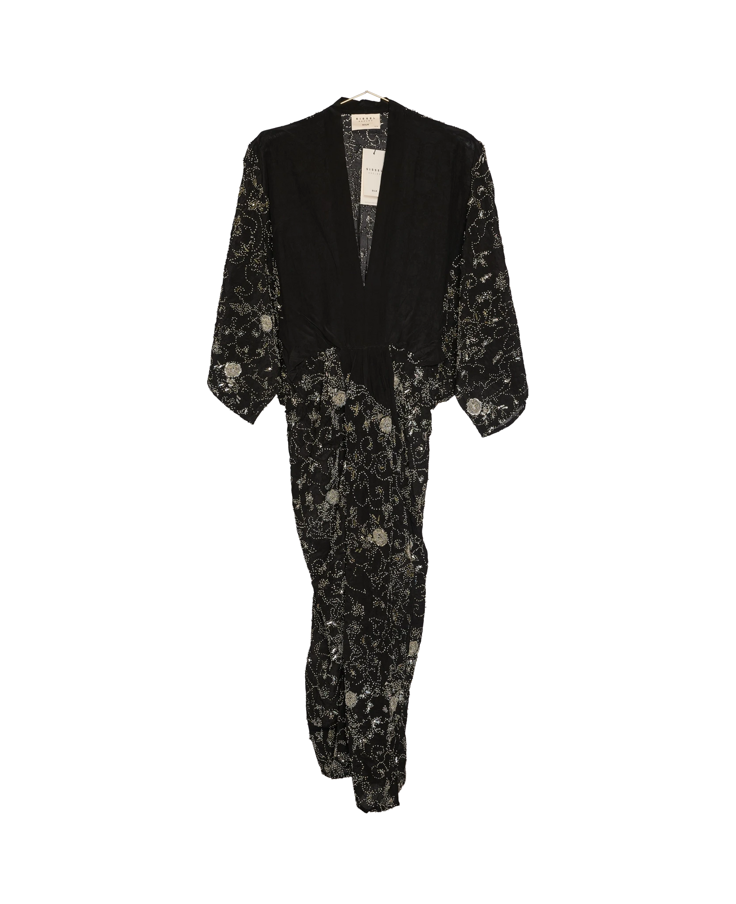 Juno SILK Dress Sparkling Black - No. 88