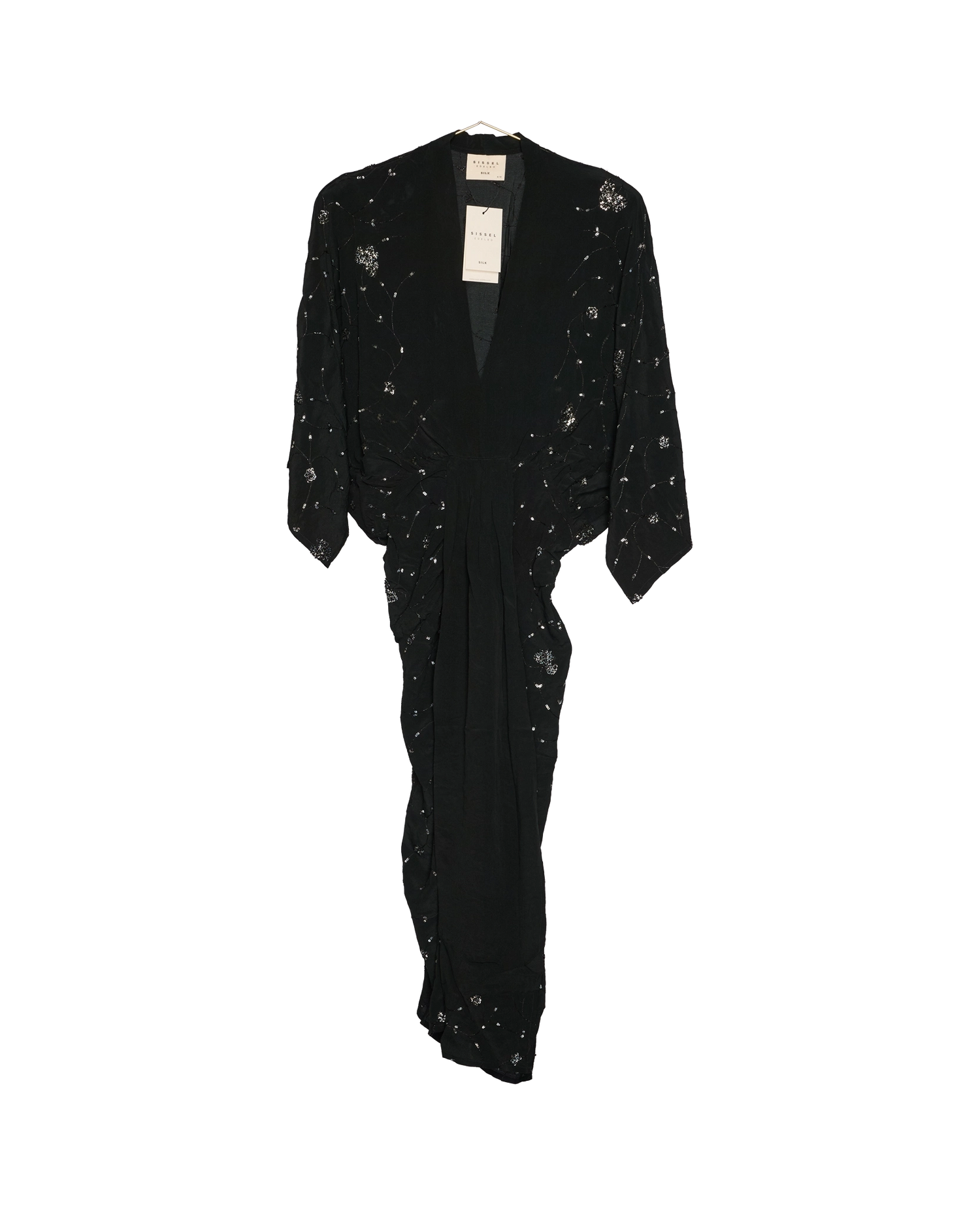 Juno SILK Dress Sparkling Black - No. 90