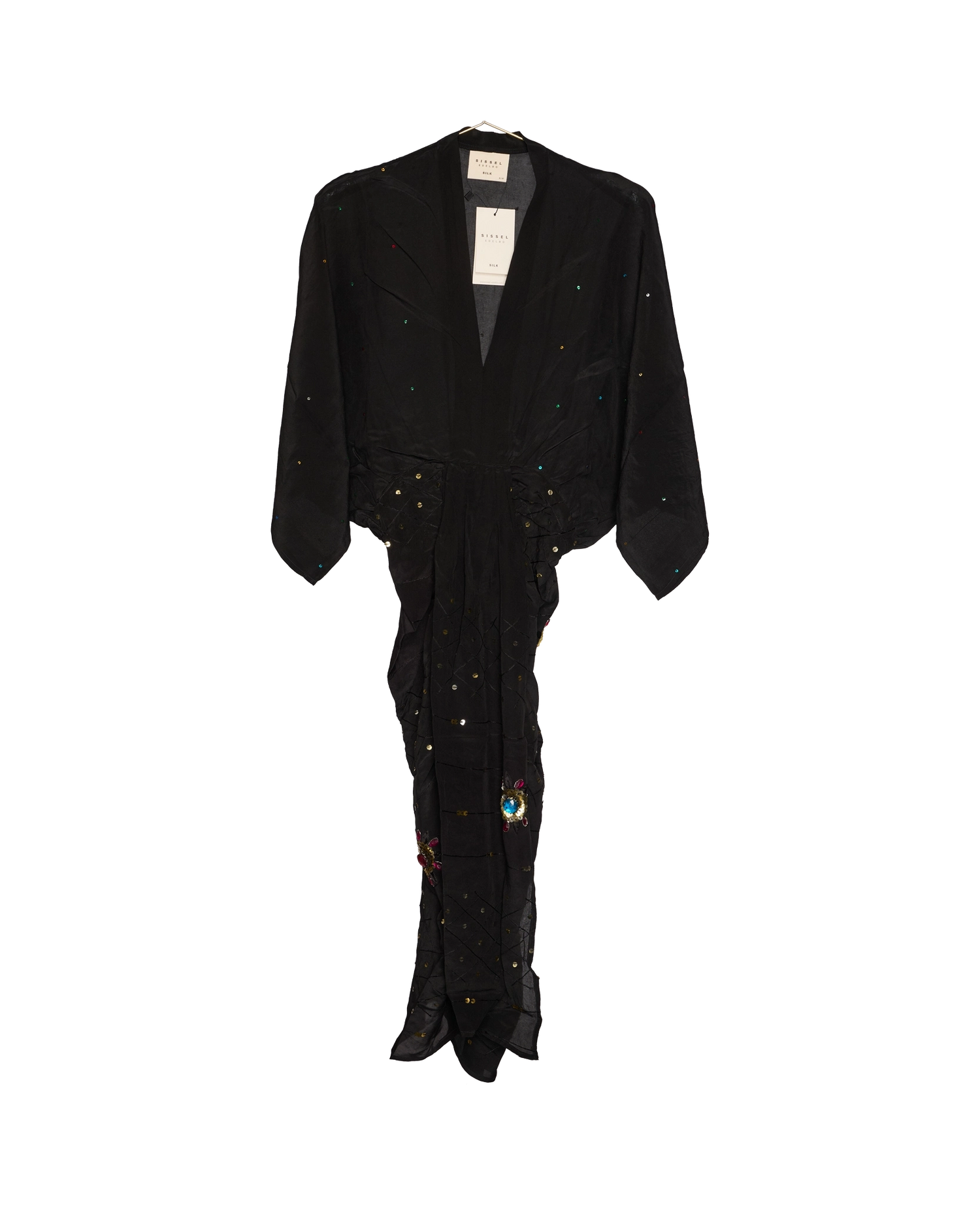 Juno SILK Dress Sparkling Black - No. 96