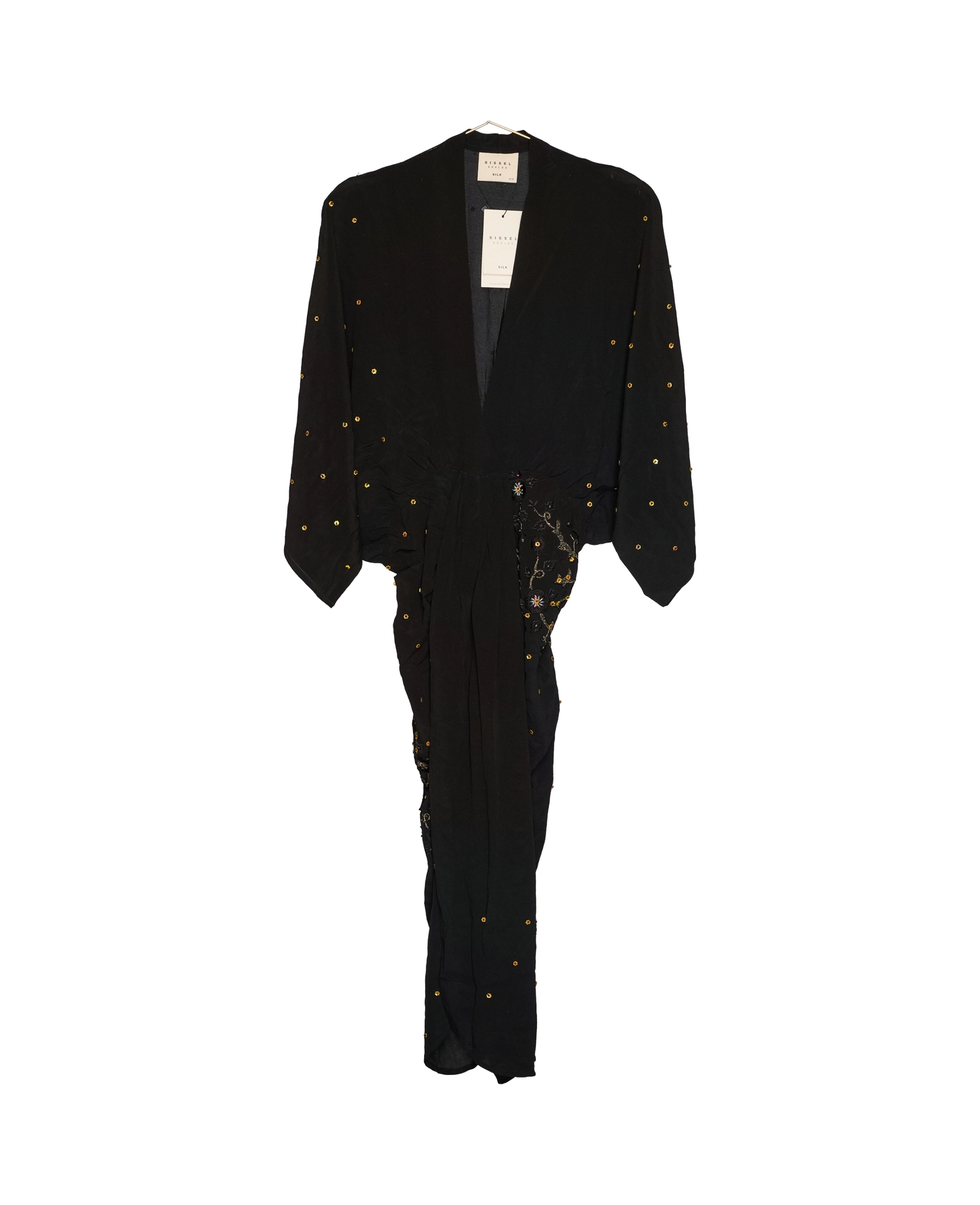 Juno SILK Dress Sparkling Black - No. 98