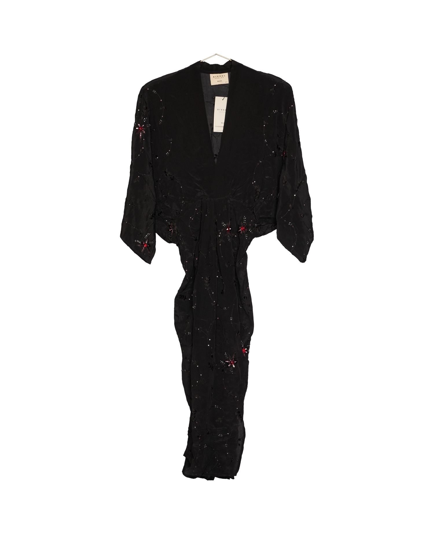 Juno SILK Dress Sparkling Black - No. 99