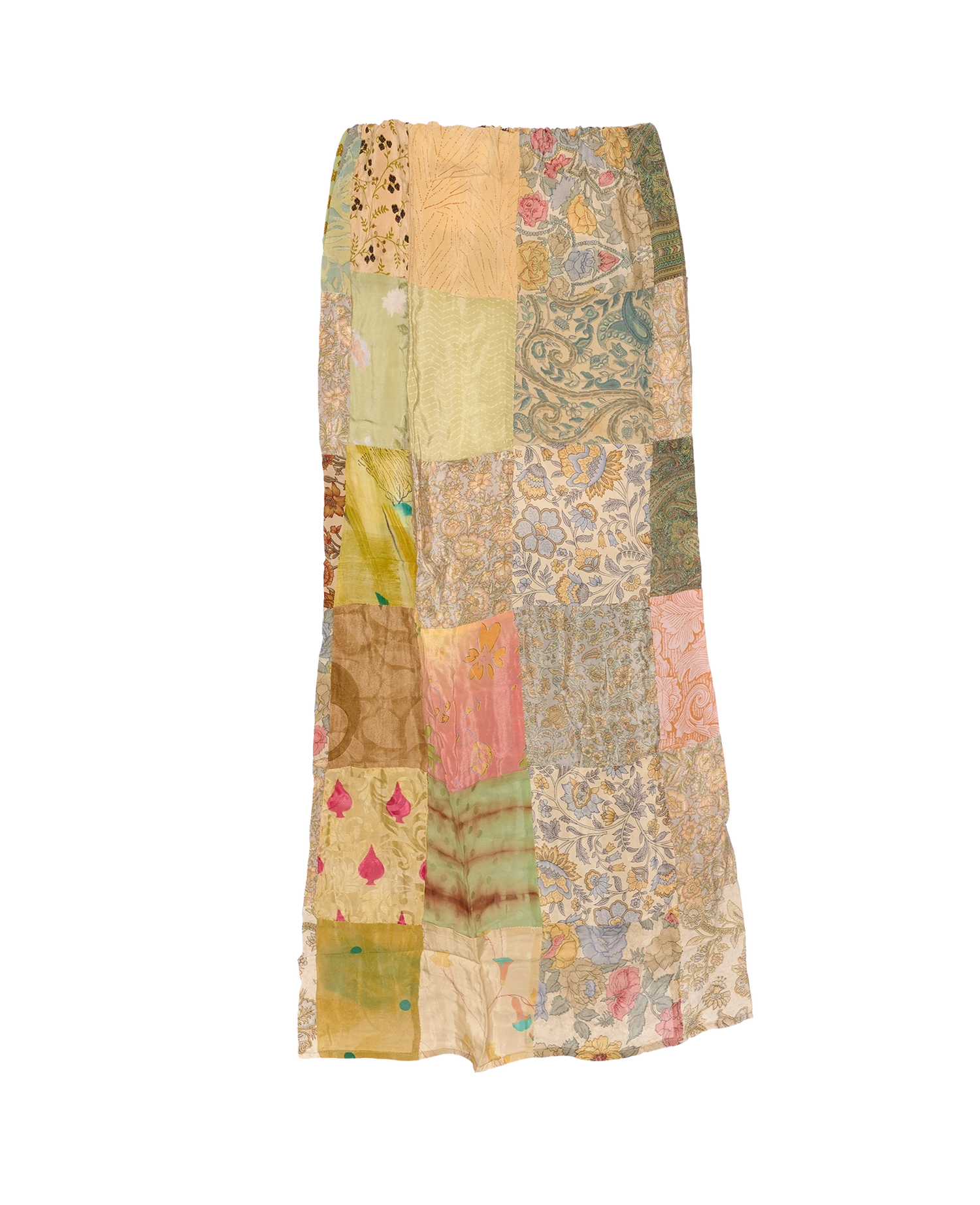 Maddie SILK Patchwork Skirt - No. 106
