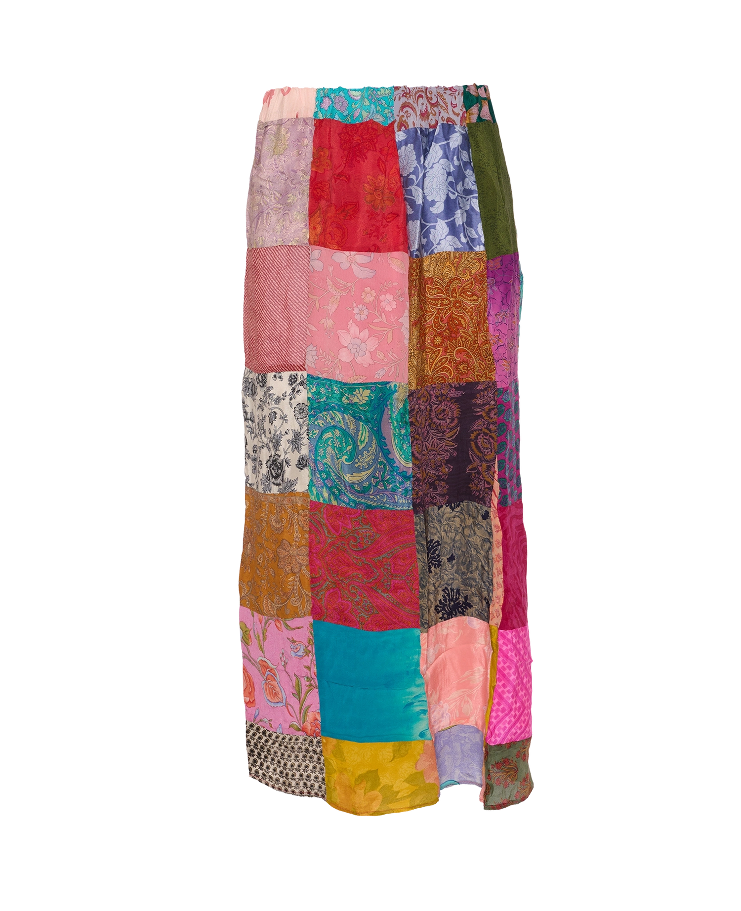 Maddie SILK Patchwork Skirt - No. 117