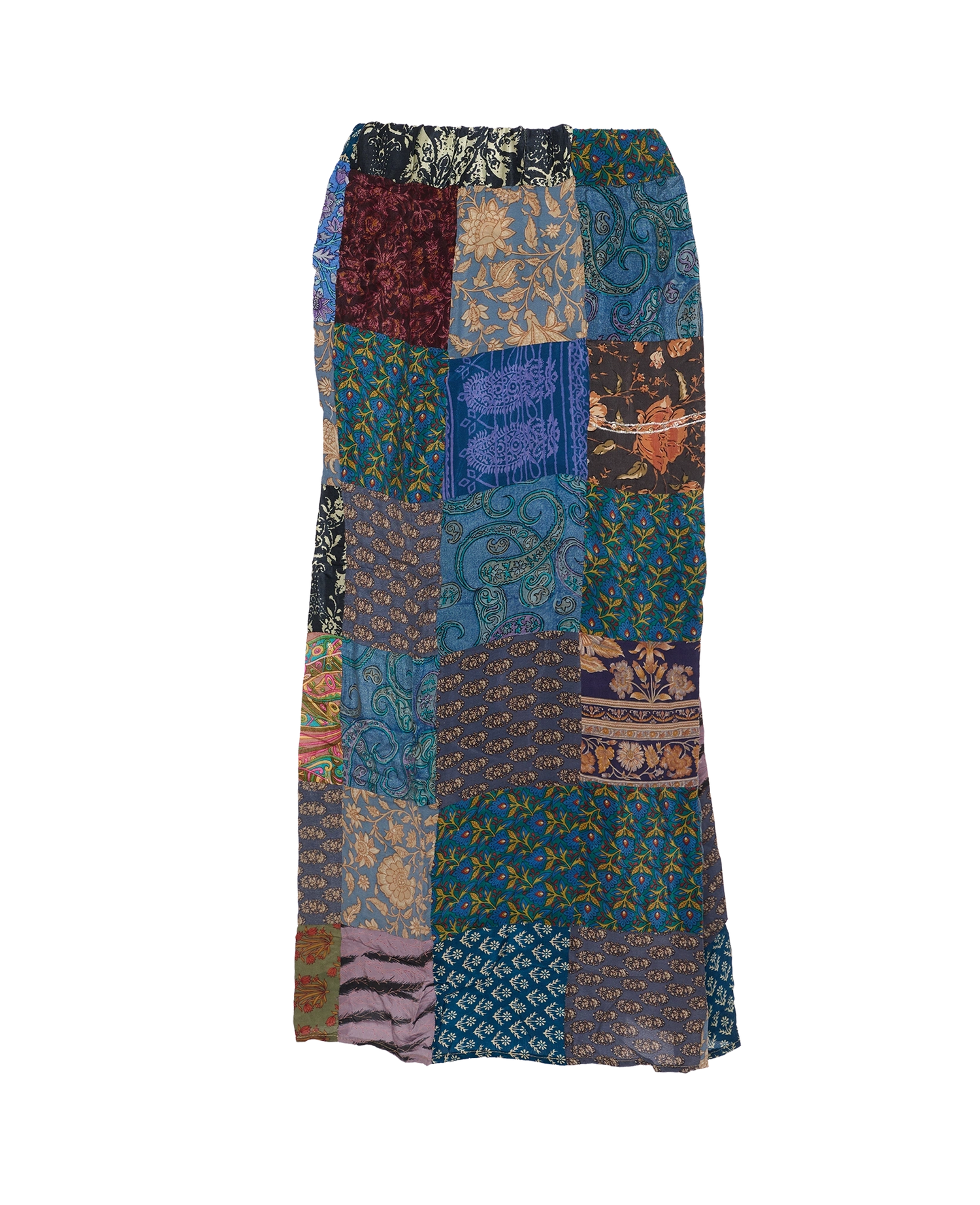 Maddie SILK Patchwork Skirt - No. 123
