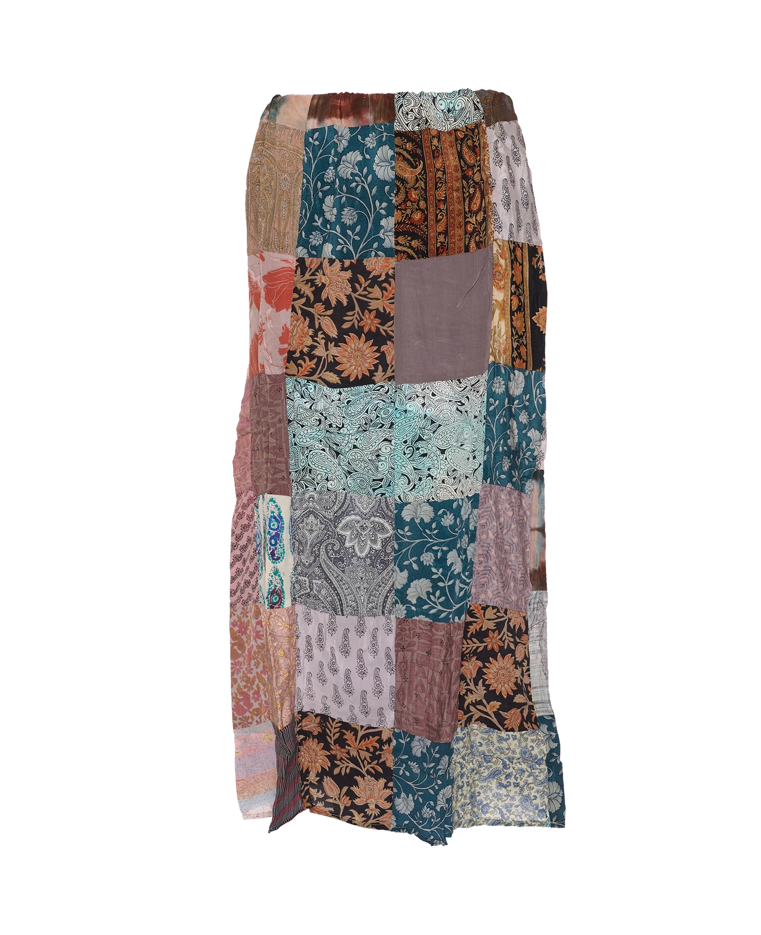 Maddie SILK Patchwork Skirt - No. 129