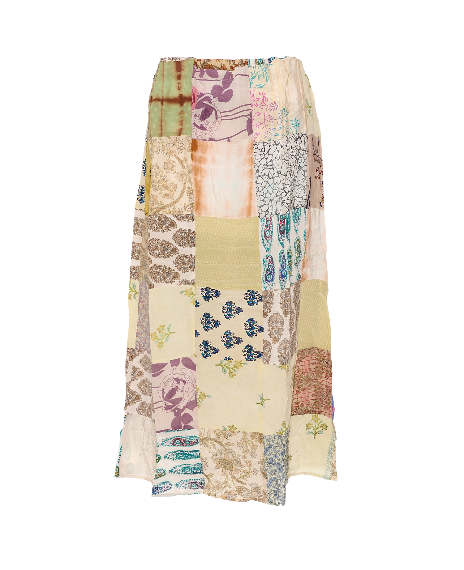 Maddie SILK Patchwork Skirt - No. 134