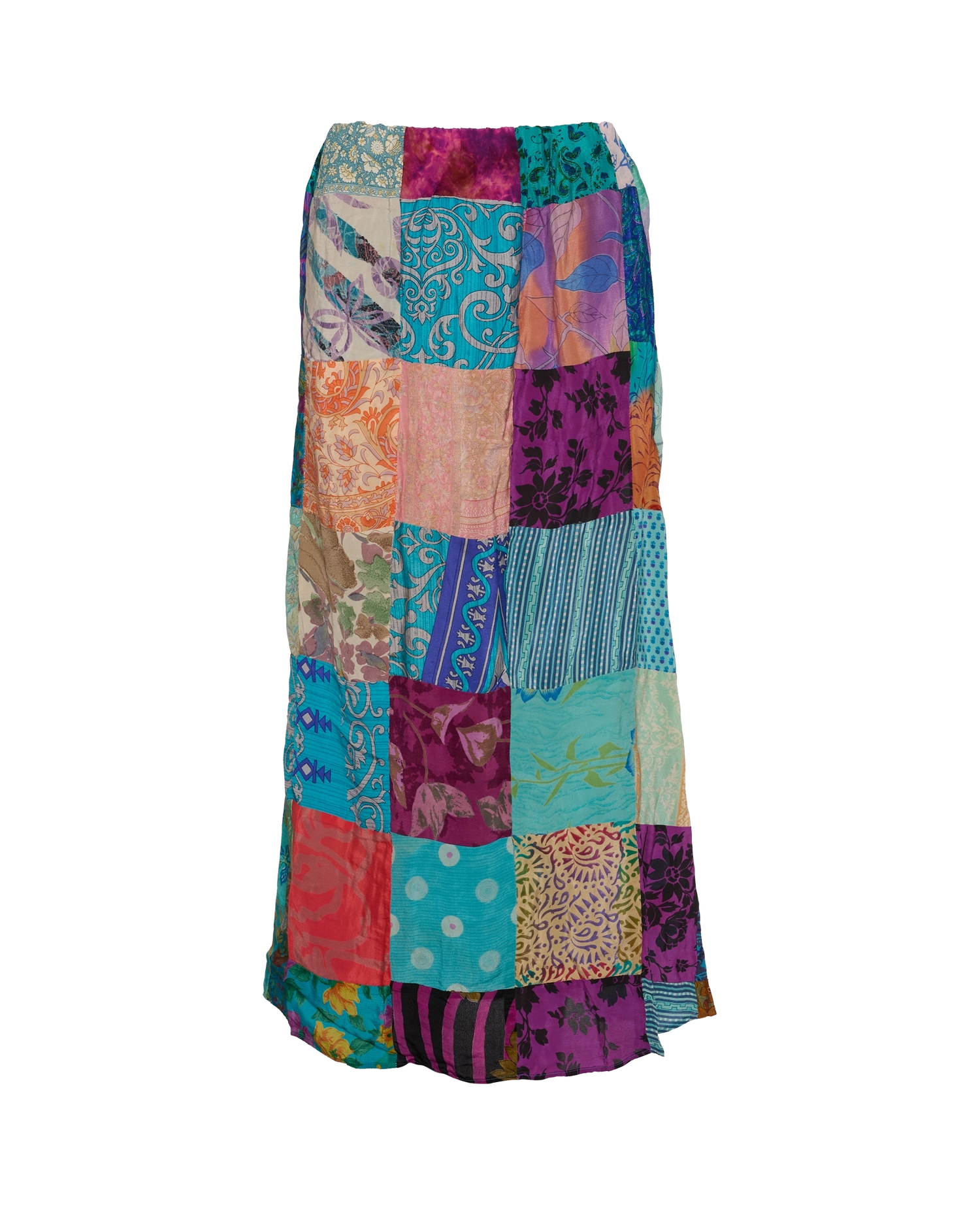 Maddie SILK Patchwork Skirt - No. 14