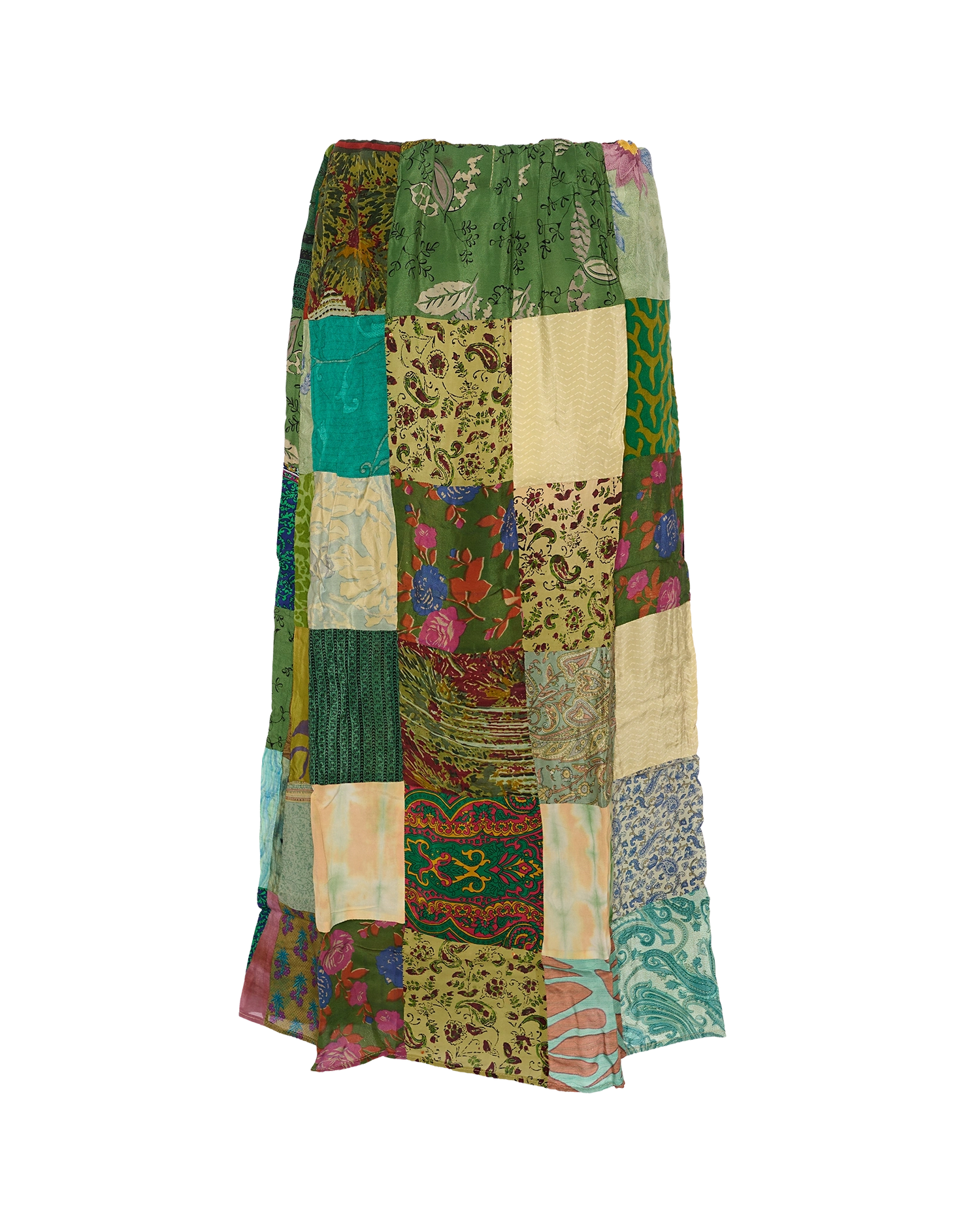 Maddie SILK Patchwork Skirt - No. 143