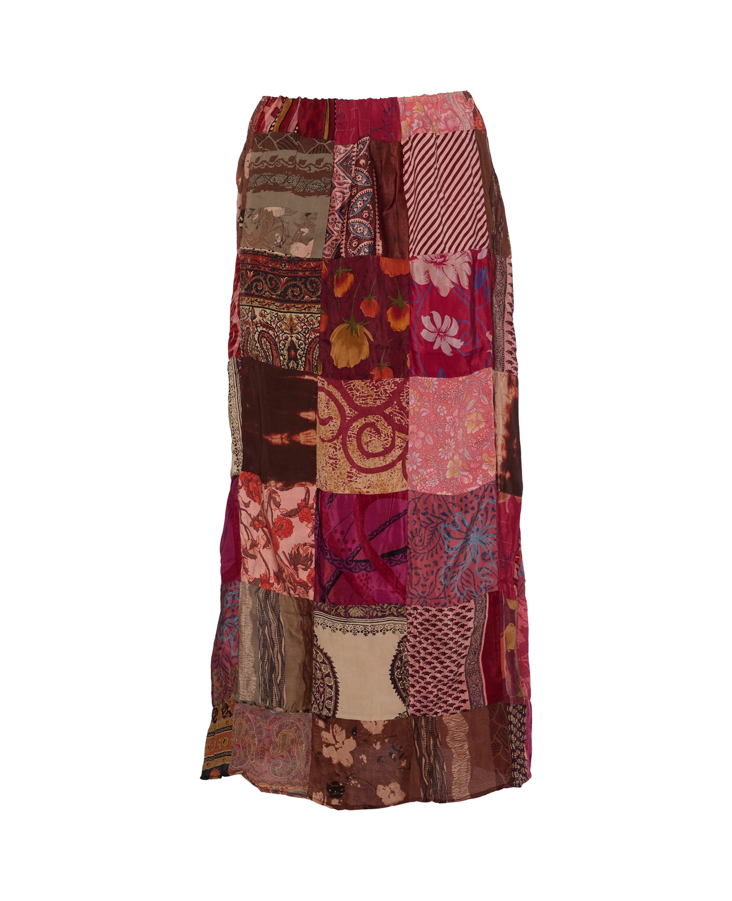 Maddie SILK Patchwork Skirt - No. 15