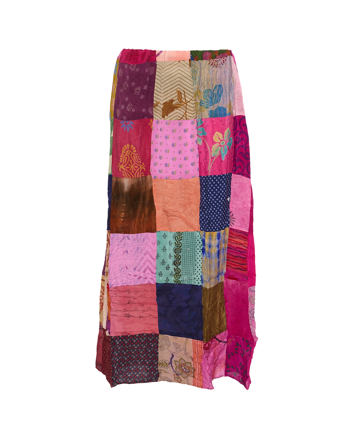 Maddie SILK Patchwork Skirt - No. 150