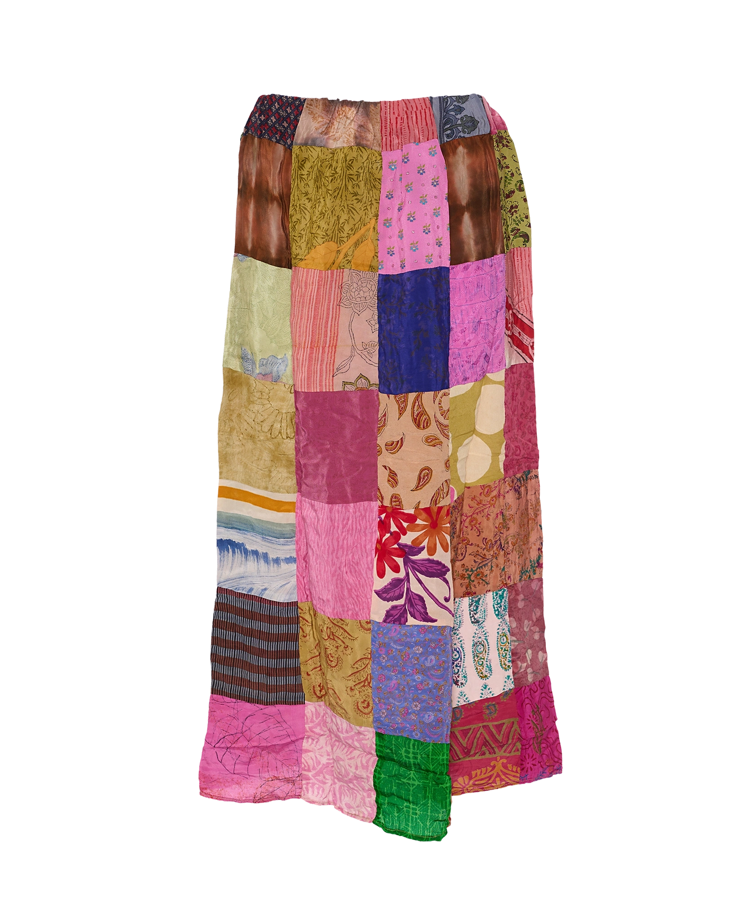 Maddie SILK Patchwork Skirt - No. 157
