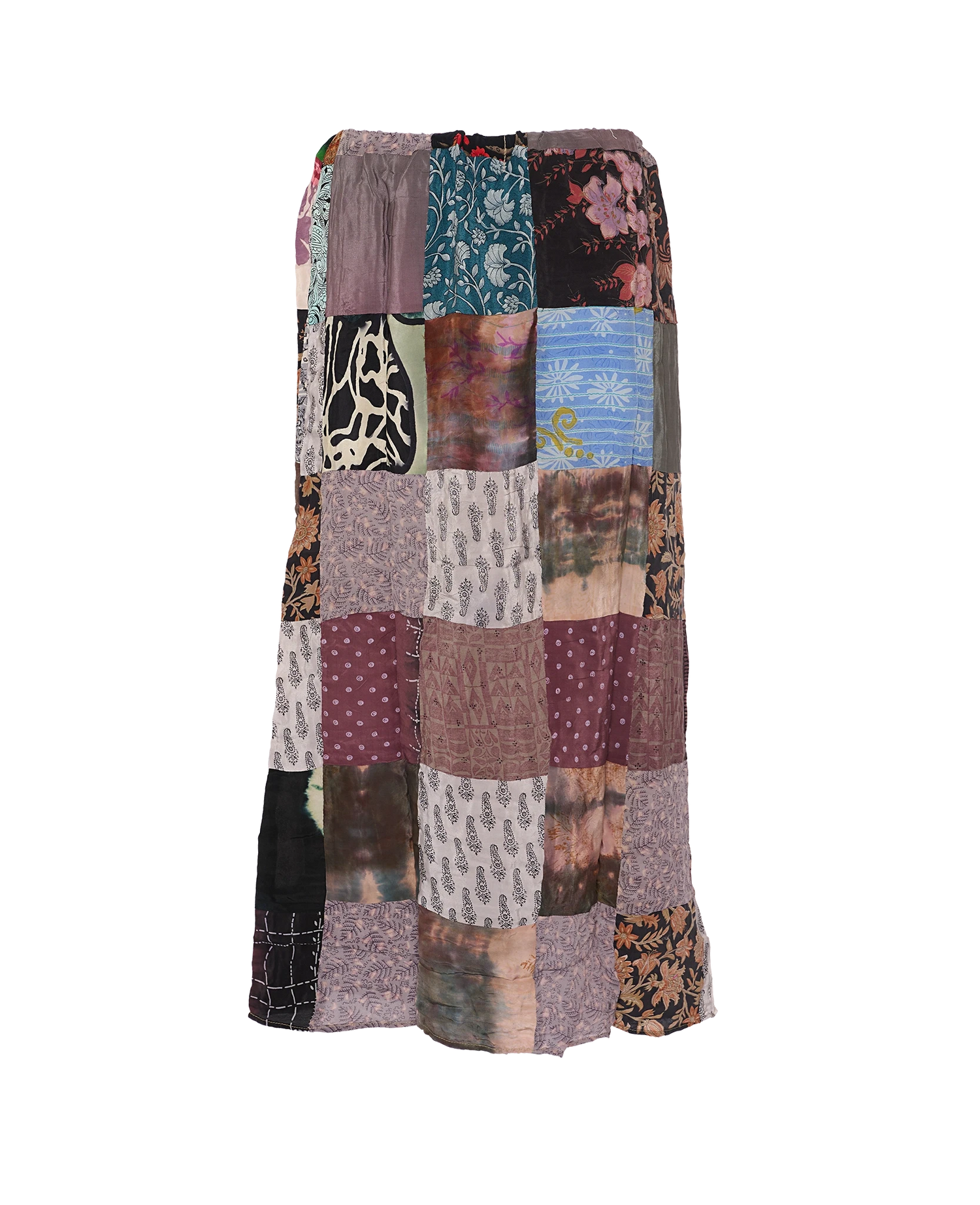 Maddie SILK Patchwork Skirt - No. 158