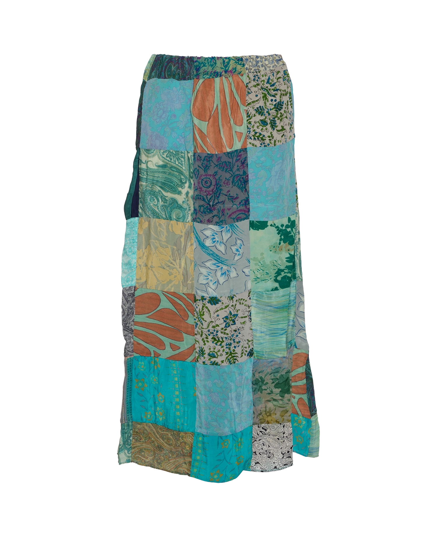 Maddie SILK Patchwork Skirt - No. 16