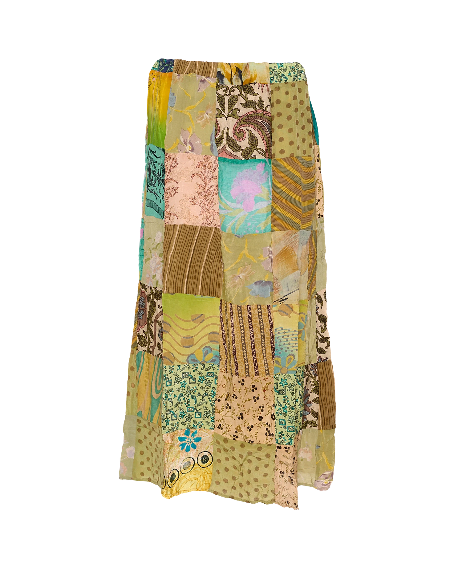 Maddie SILK Patchwork Skirt - No. 165