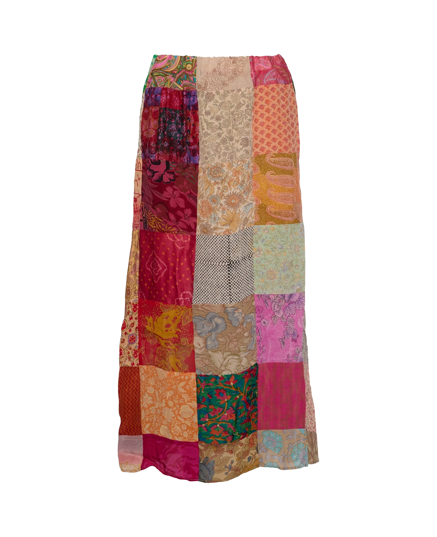 Maddie SILK Patchwork Skirt - No. 24