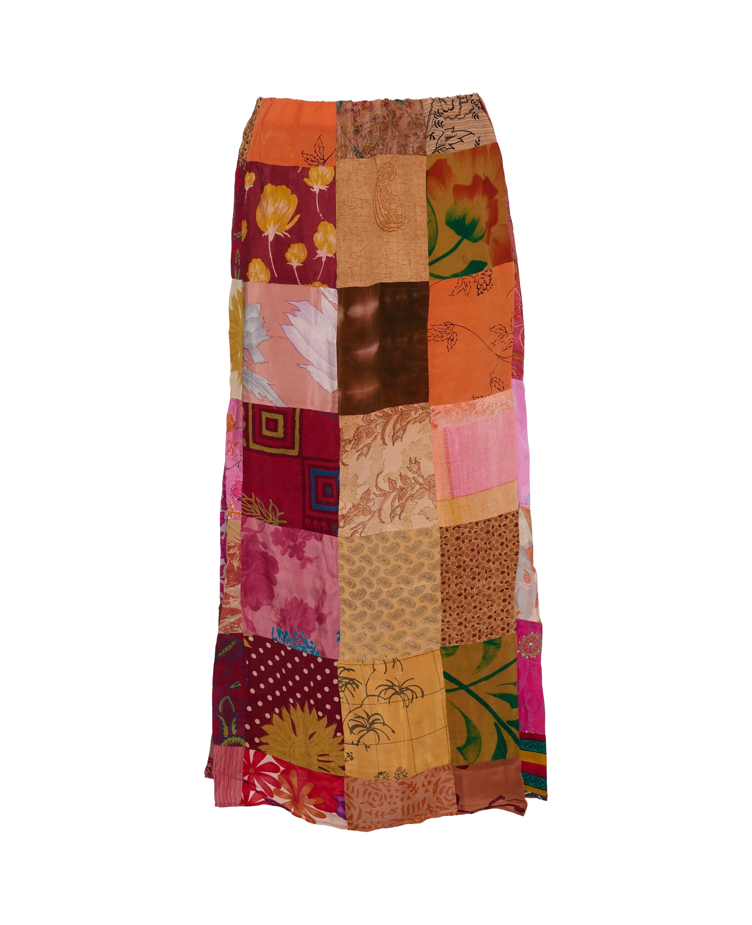 Maddie SILK Patchwork Skirt - No. 26