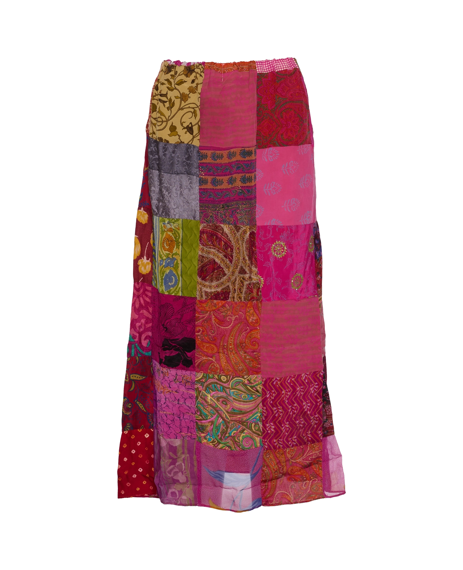 Maddie SILK Patchwork Skirt - No. 30