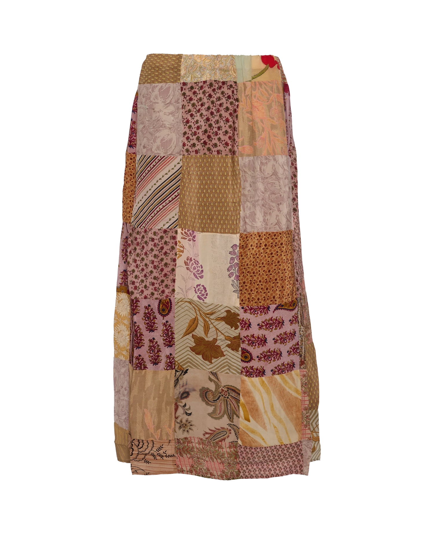 Maddie SILK Patchwork Skirt - No. 46