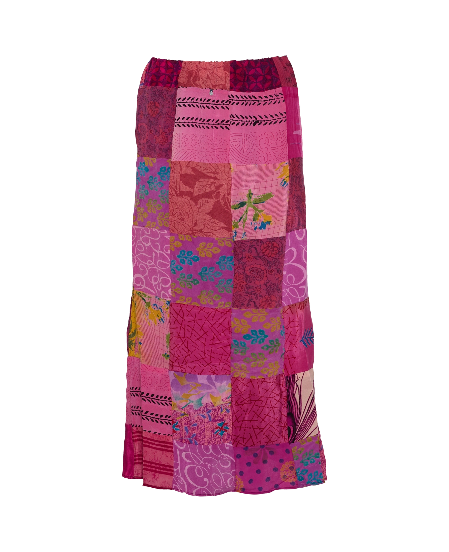 Maddie SILK Patchwork Skirt - No. 5