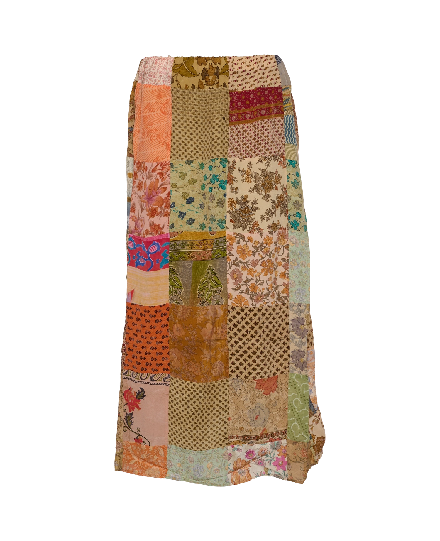Maddie SILK Patchwork Skirt - No. 51