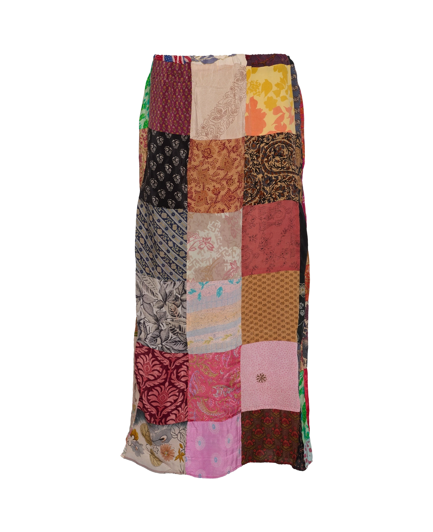 Maddie SILK Patchwork Skirt - No. 64