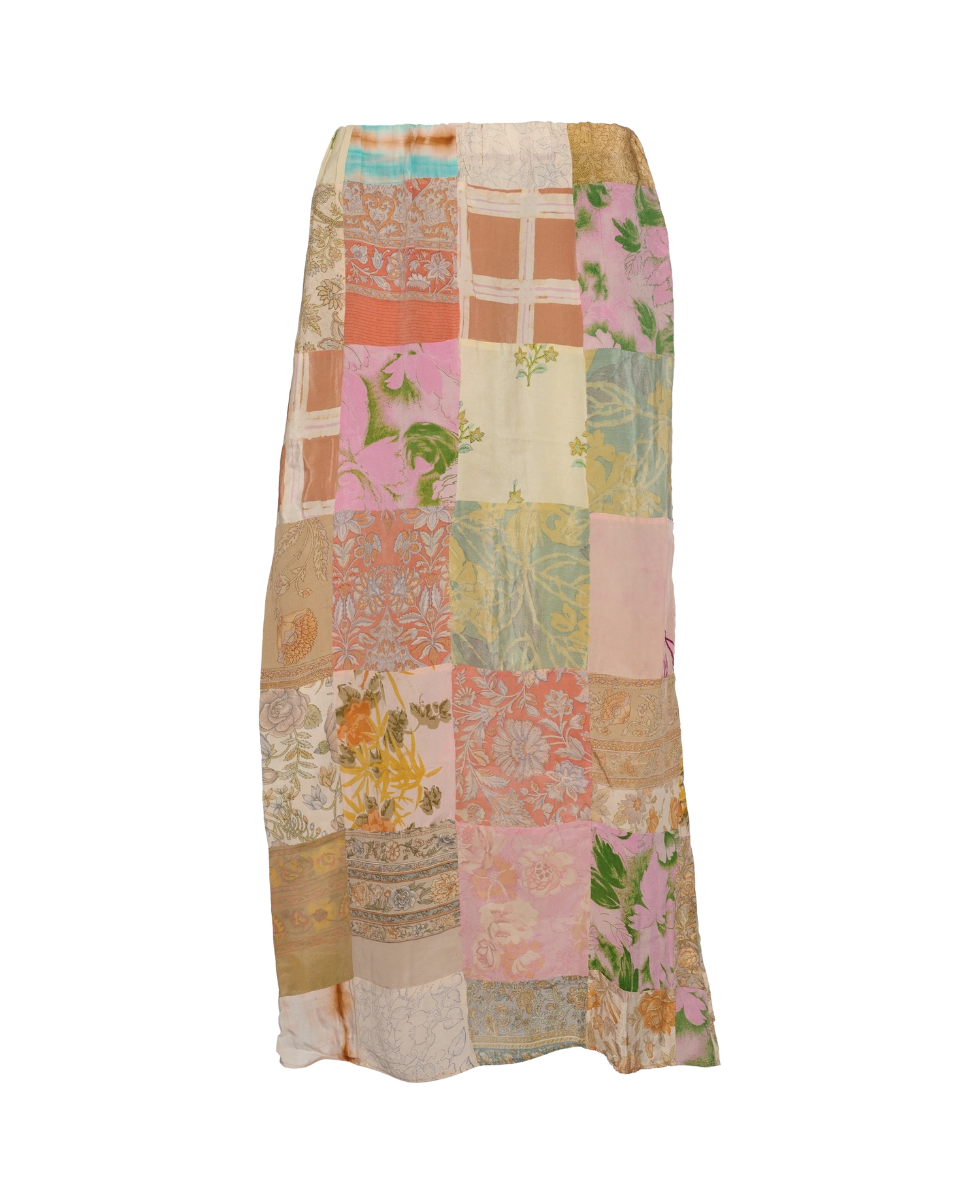 Maddie SILK Patchwork Skirt - No. 65