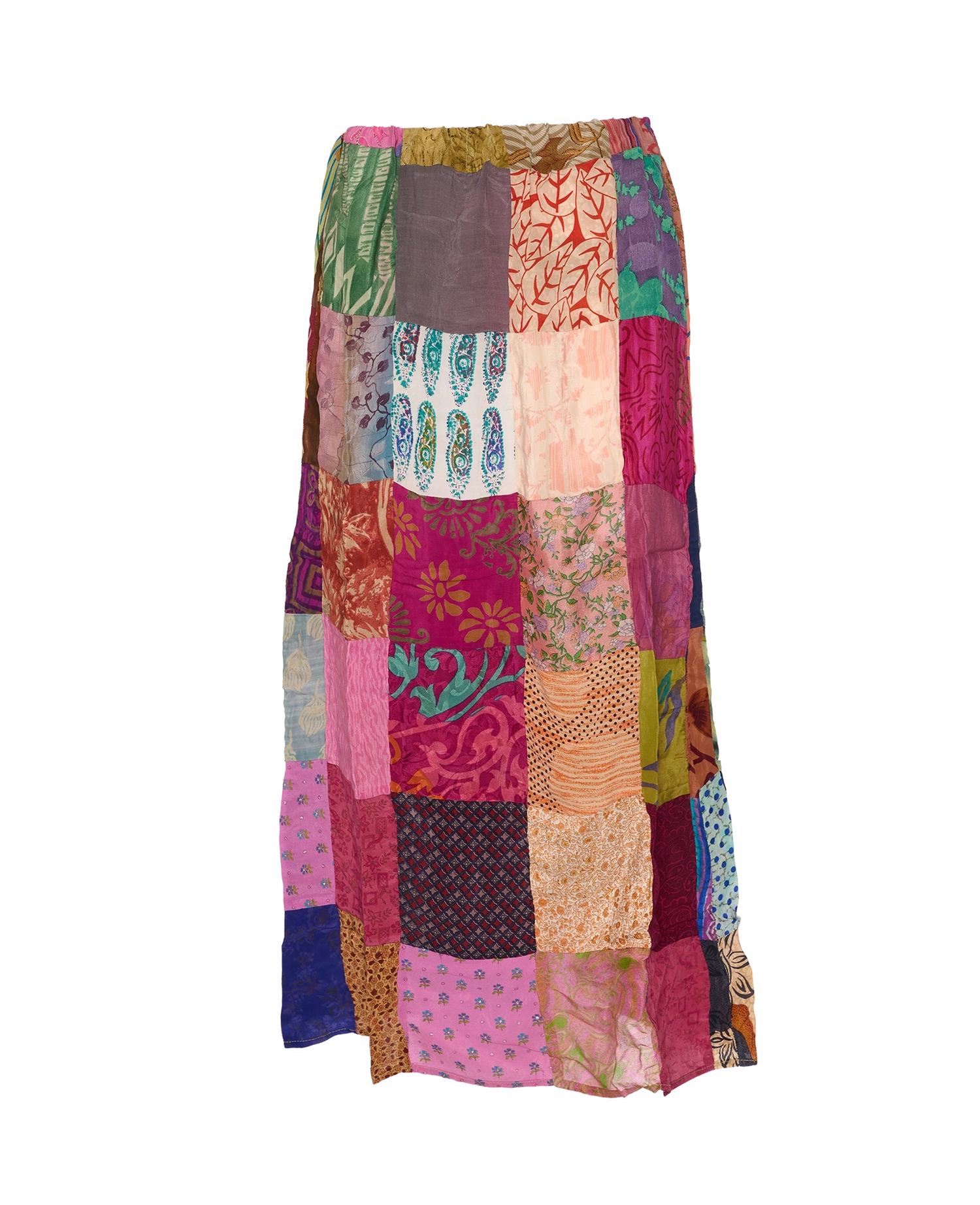 Maddie SILK Patchwork Skirt - No. 77