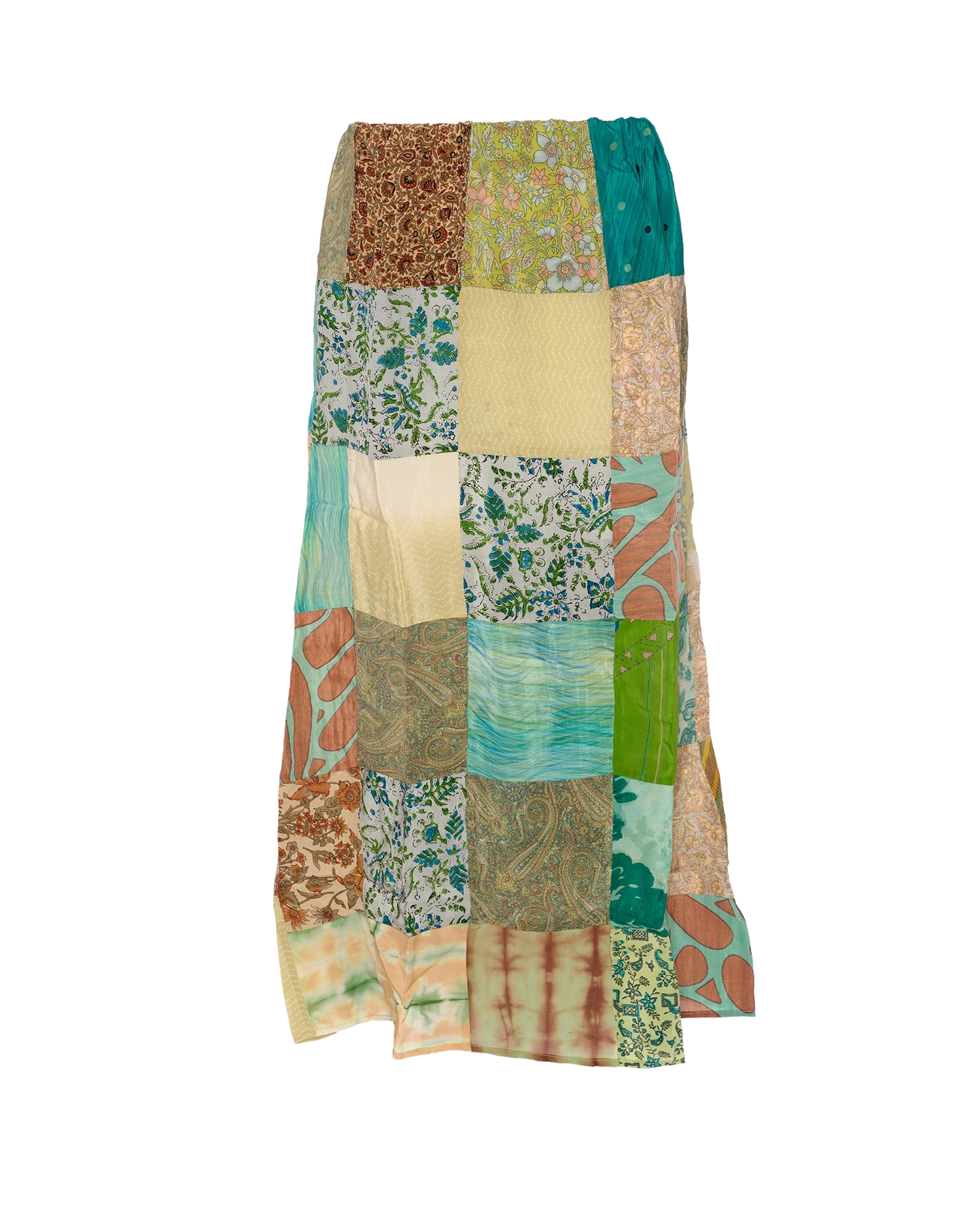 Maddie SILK Patchwork Skirt - No. 79