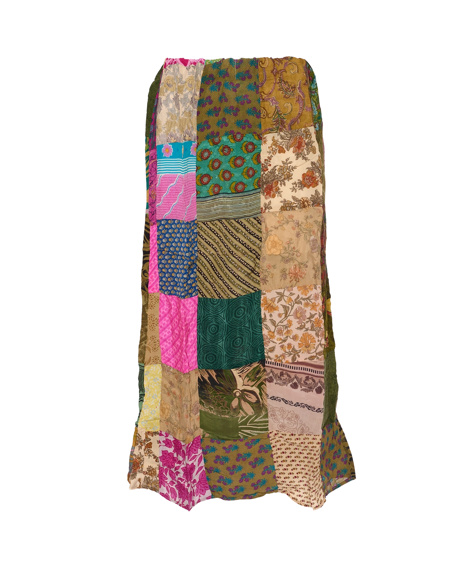 Maddie SILK Patchwork Skirt - No. 88