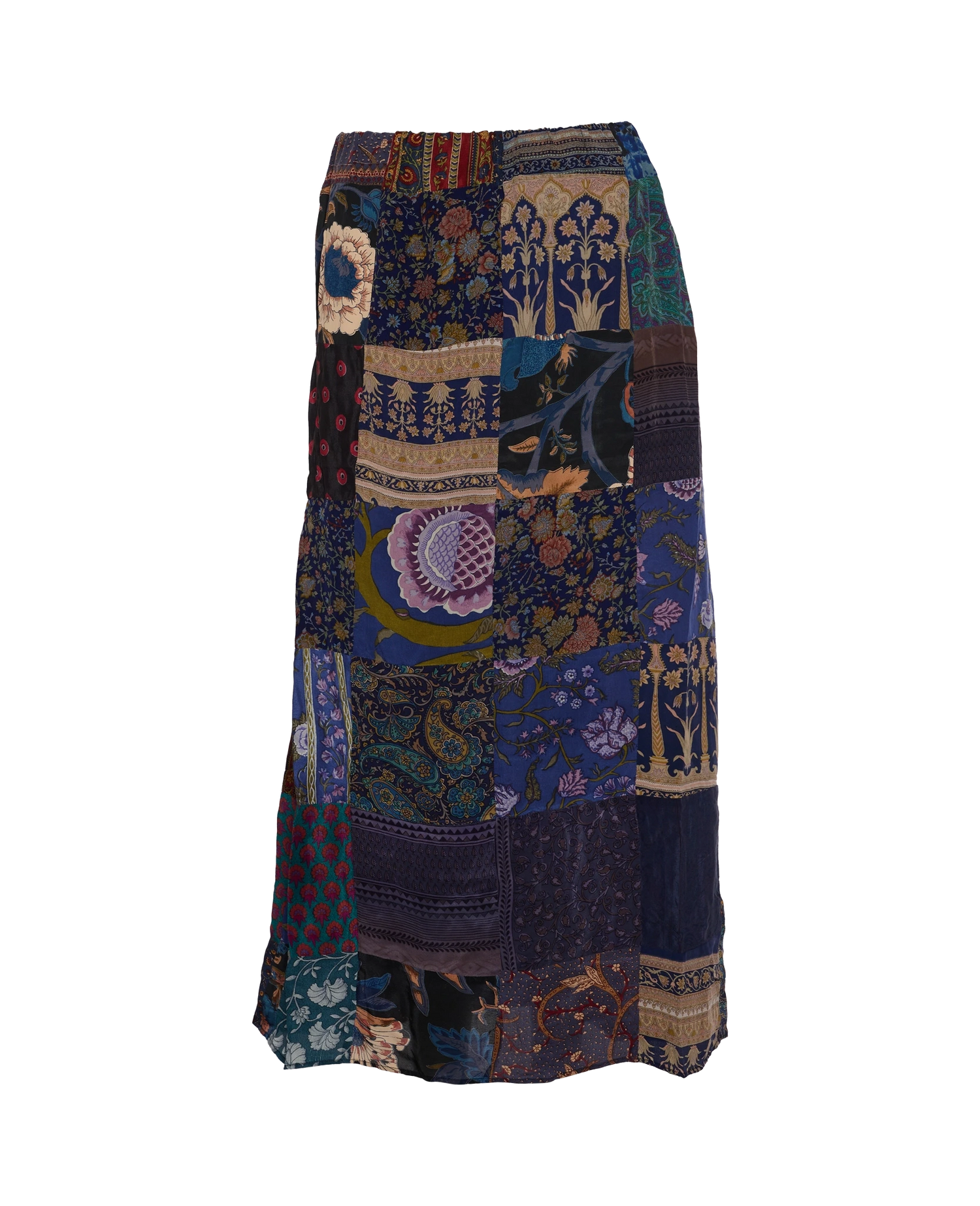 Maddie SILK Patchwork Skirt - No. 9