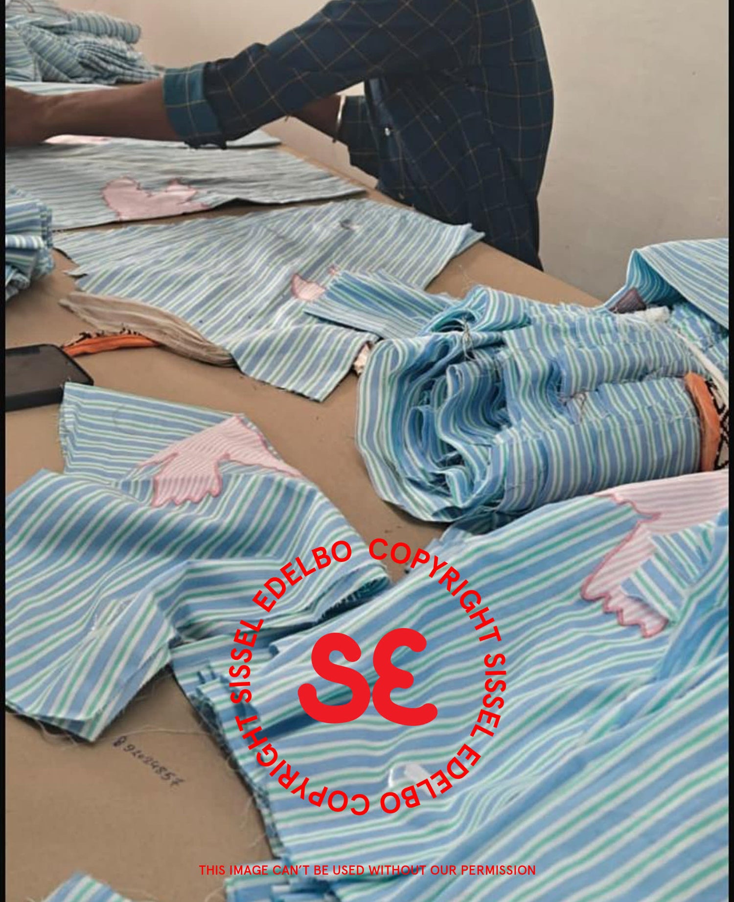 Pil Shirt - Green Stripes