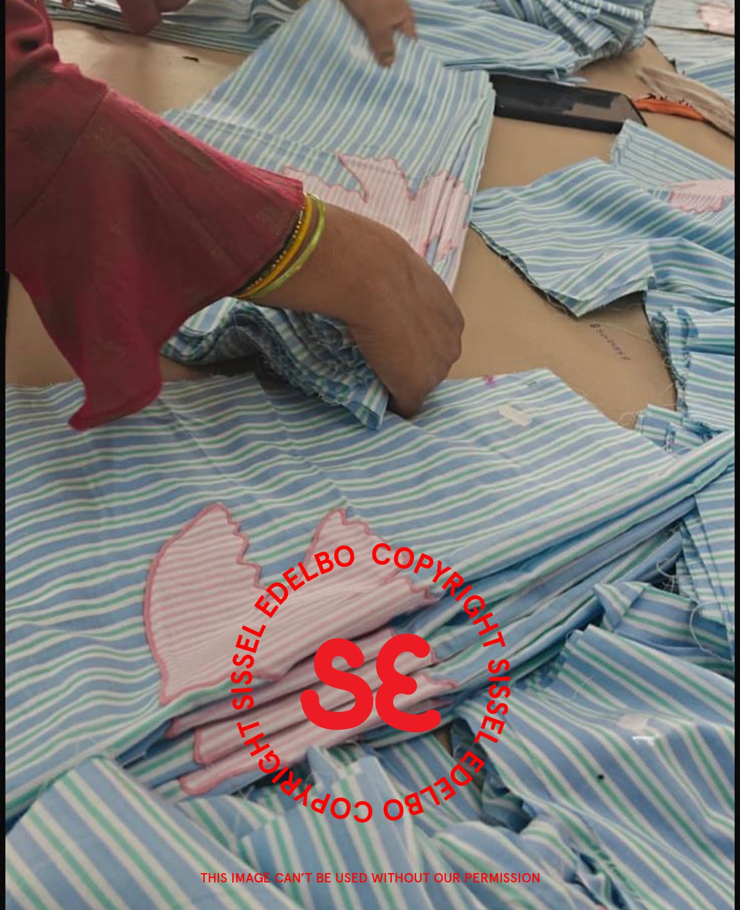 Pil Shirt - Green Stripes