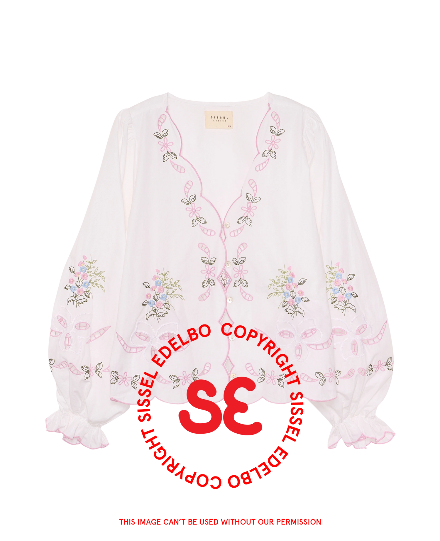 Sada Top - White Pastel