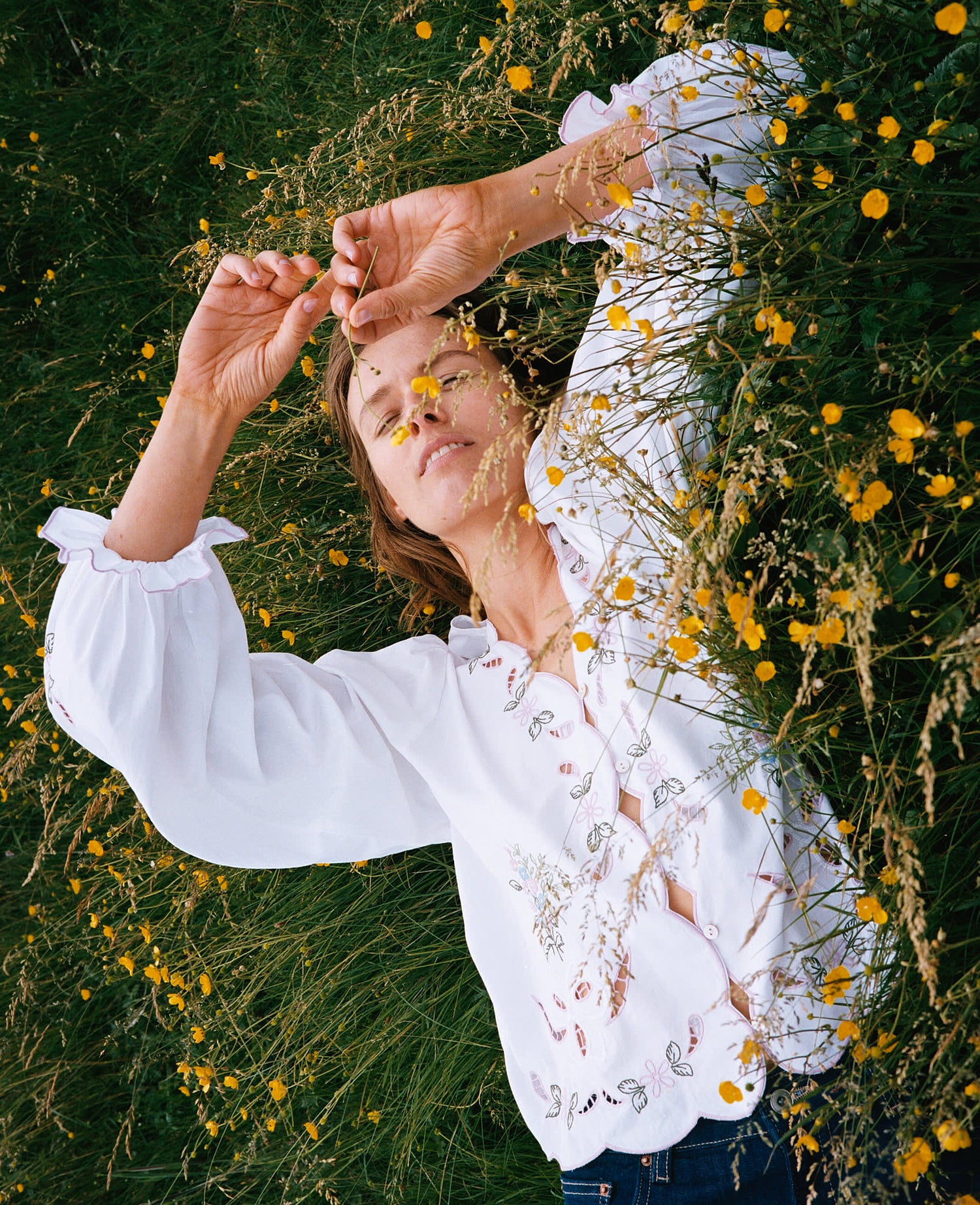 Sada Top - White Pastel