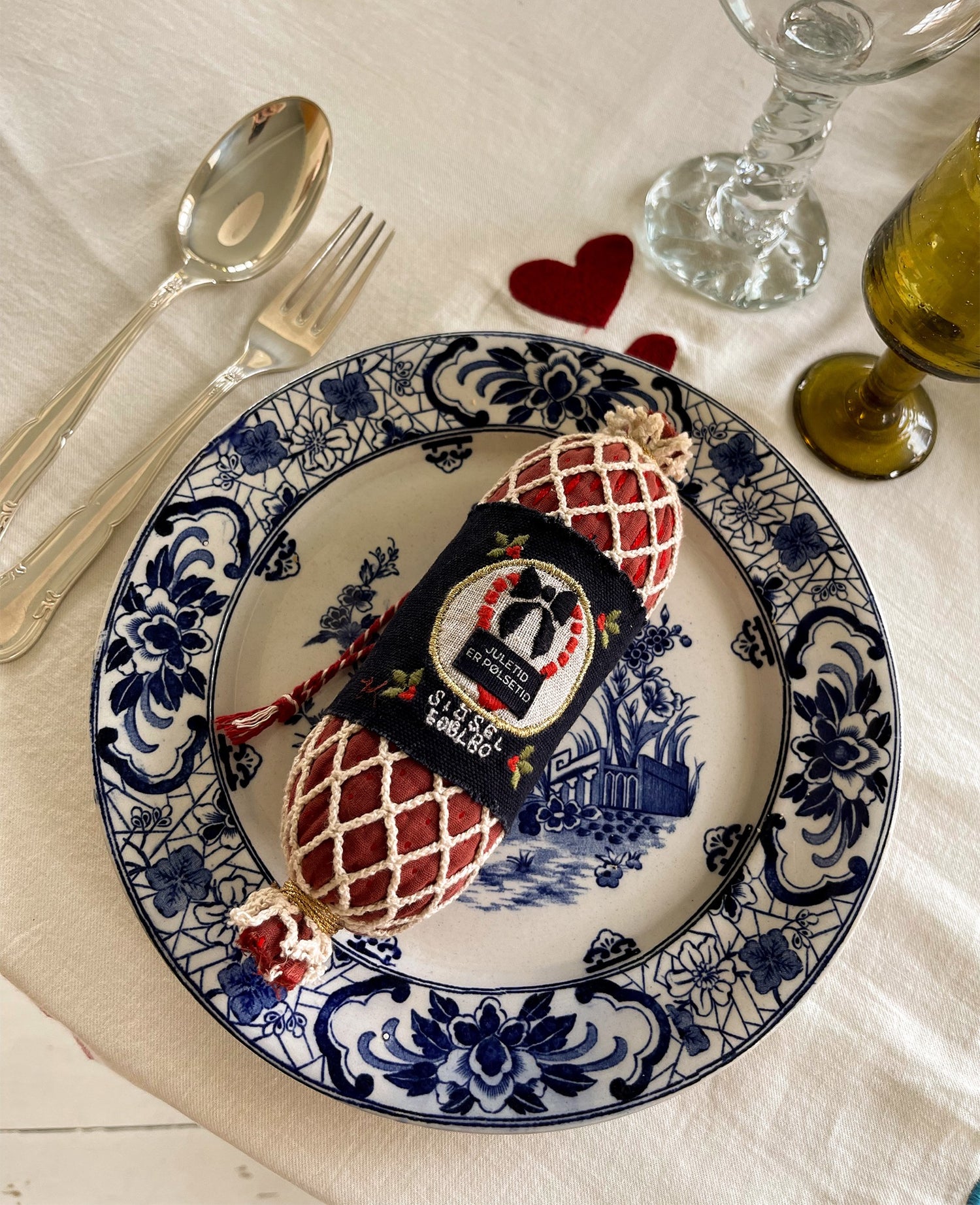 Sausage Ornament - Red
