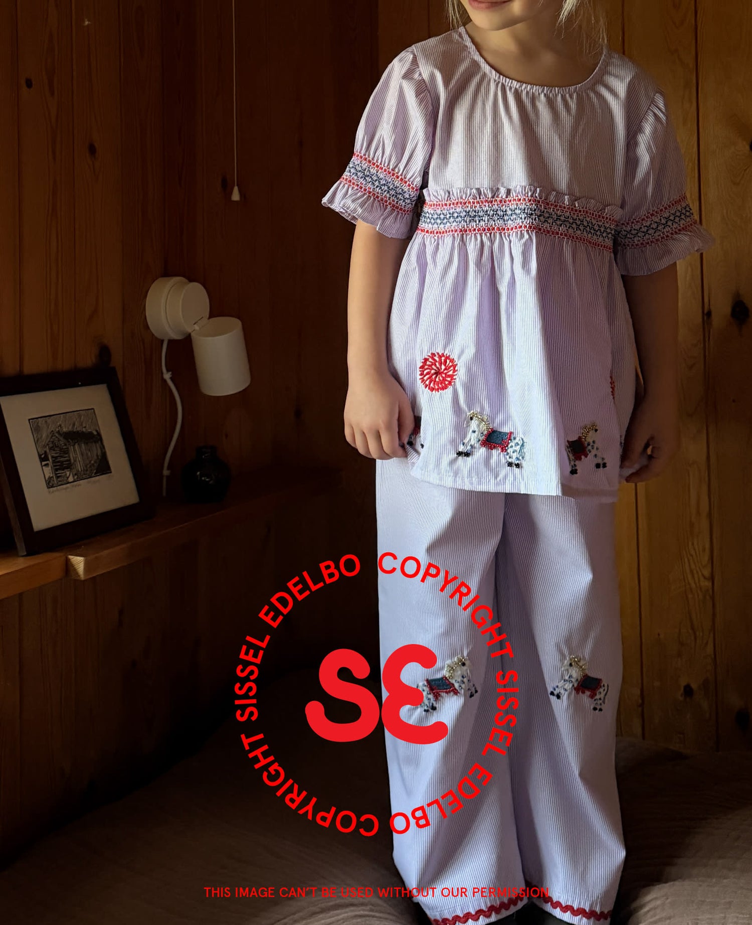 Saxo MINI Pants - Purple Stripes