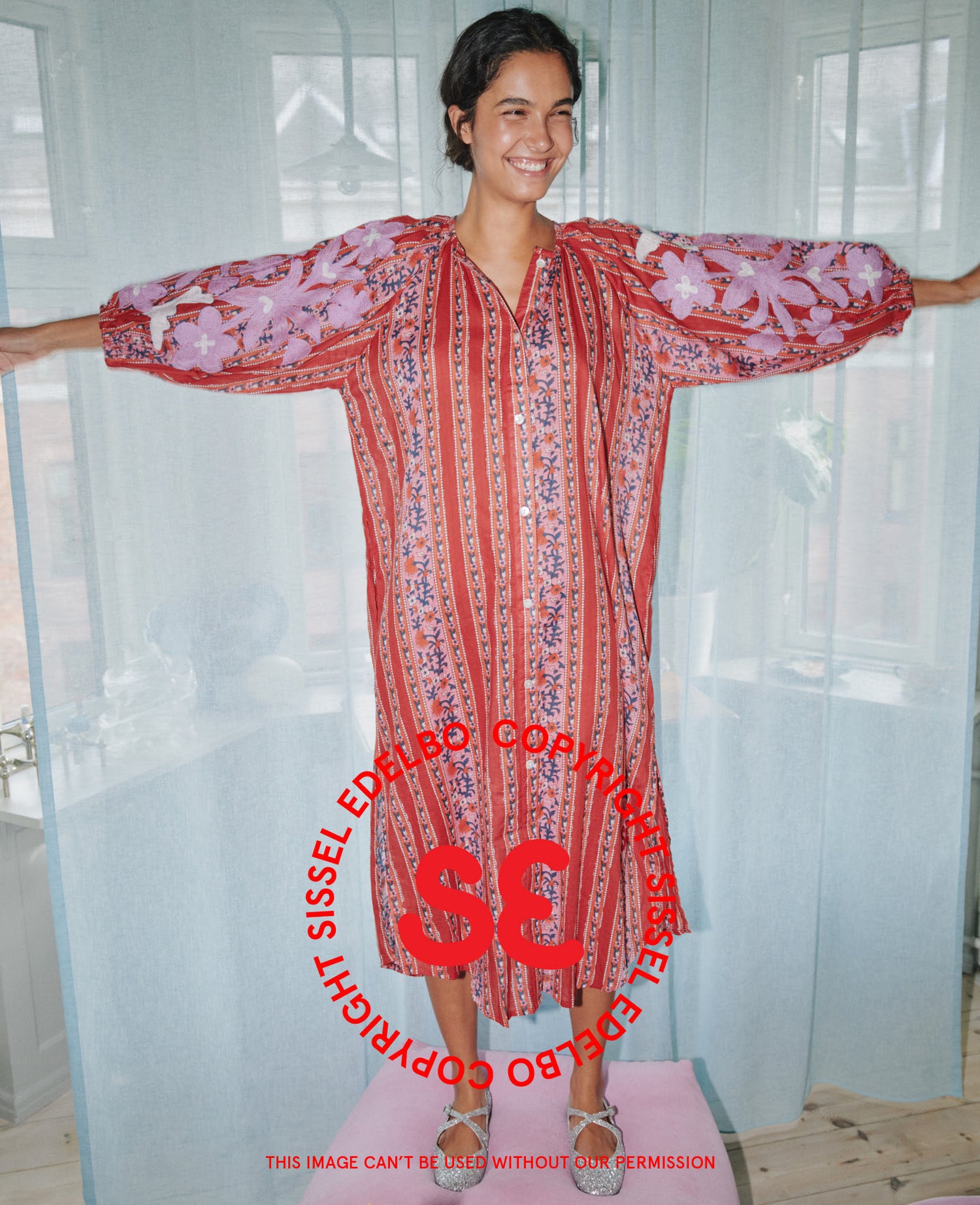 Anemone Dress - Lavender Bloom