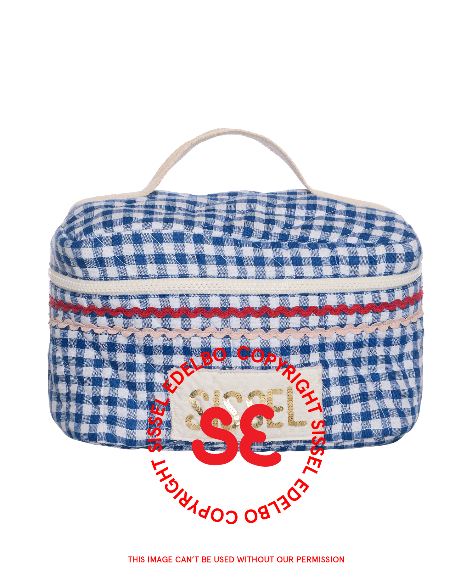 Sissel Bucket Bag - Blue Checks