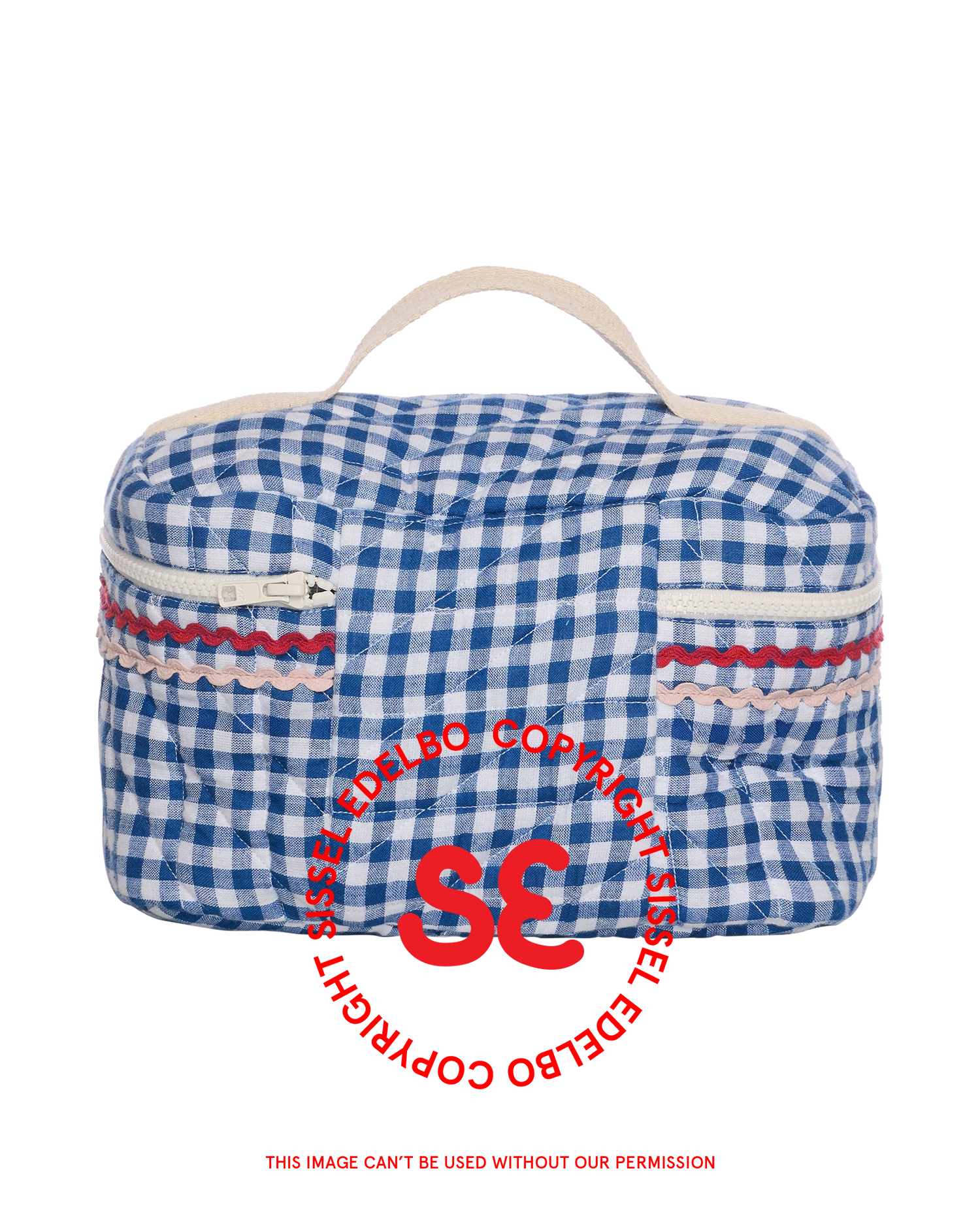 Sissel Bucket Bag - Blue Checks