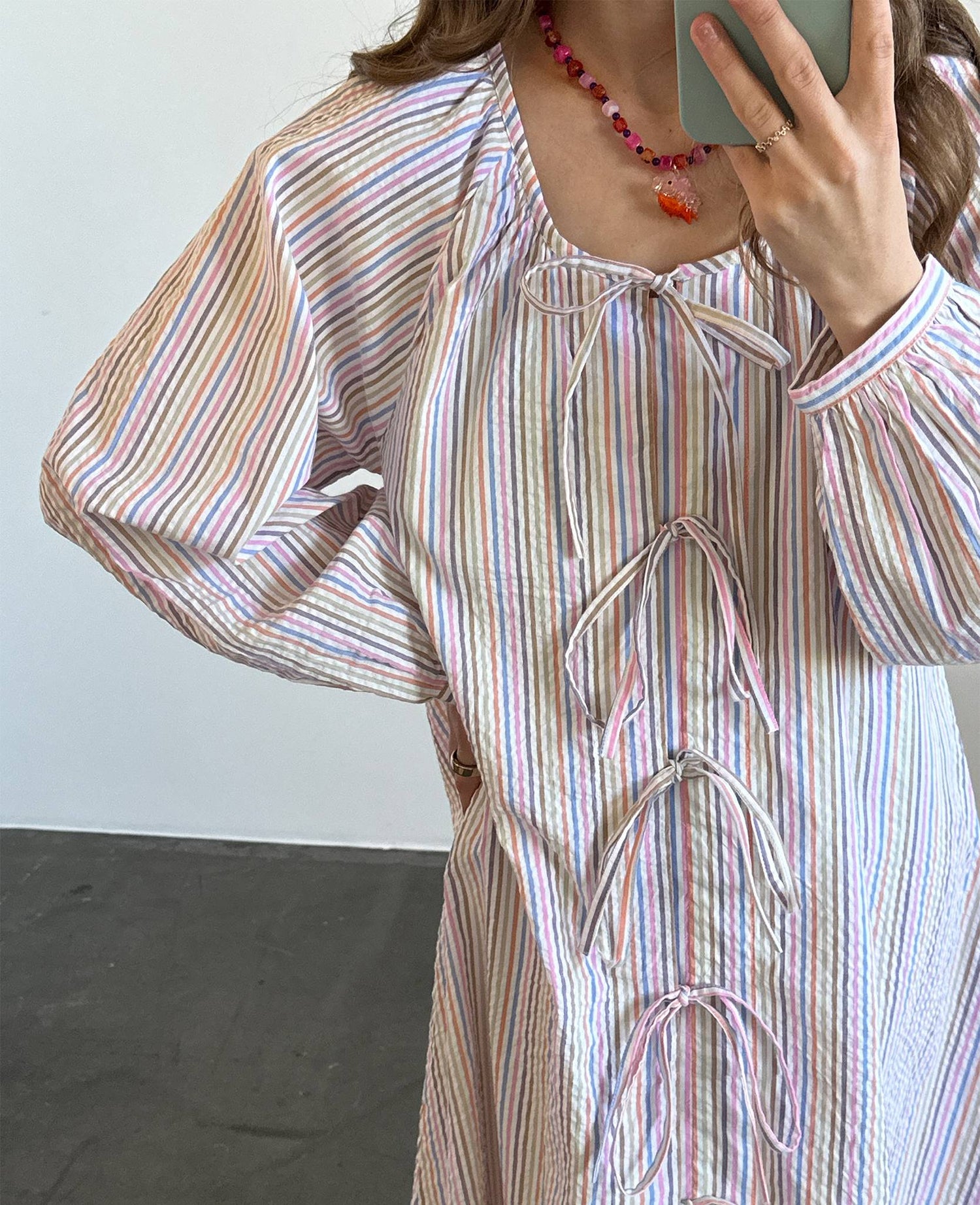Stinne Dress - Multi Stripes
