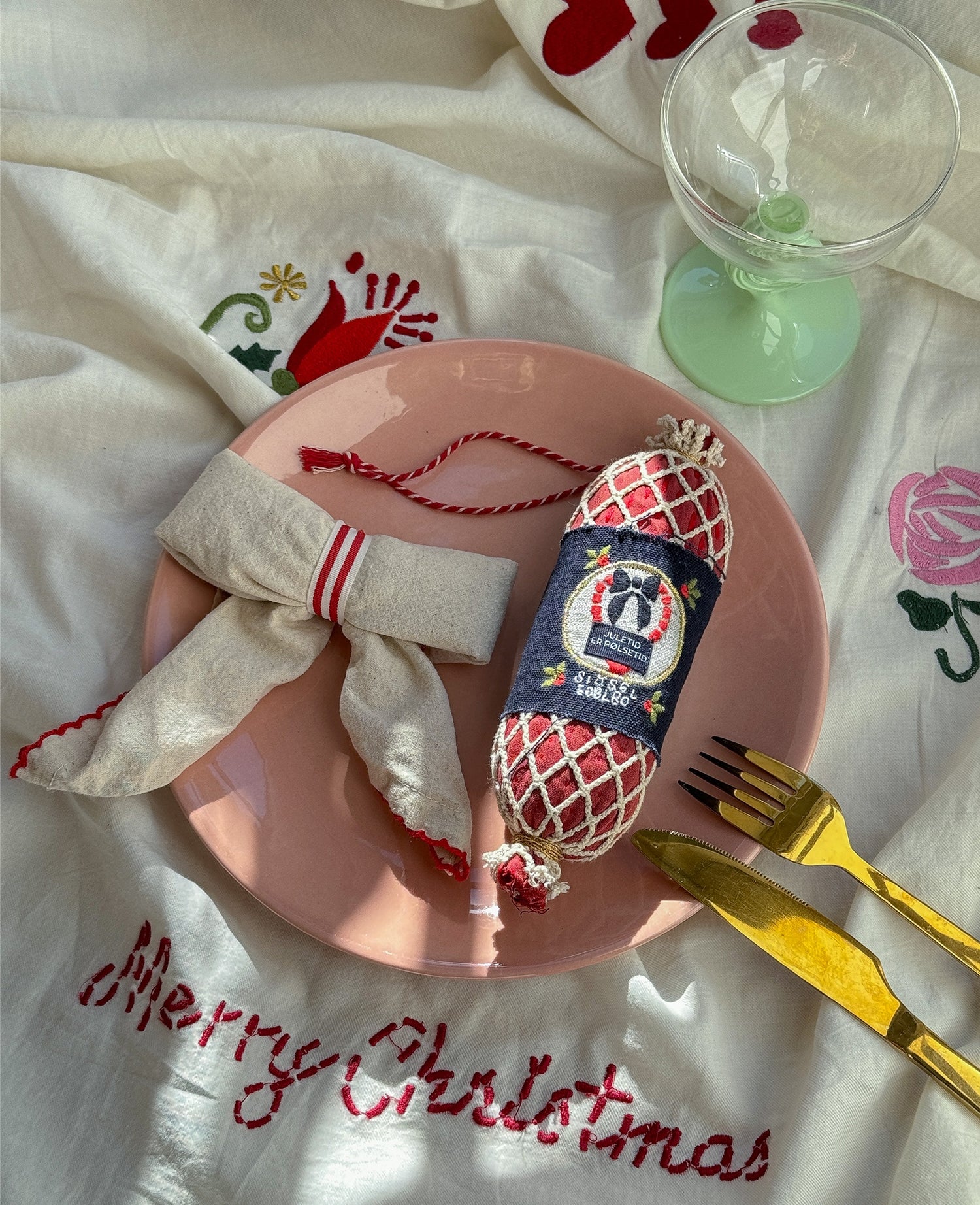 Sausage Ornament - Red